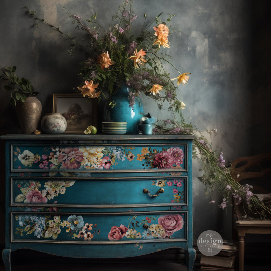 Re-Design With Prima Decor Transfer - Ruby Rose 24” x 35”