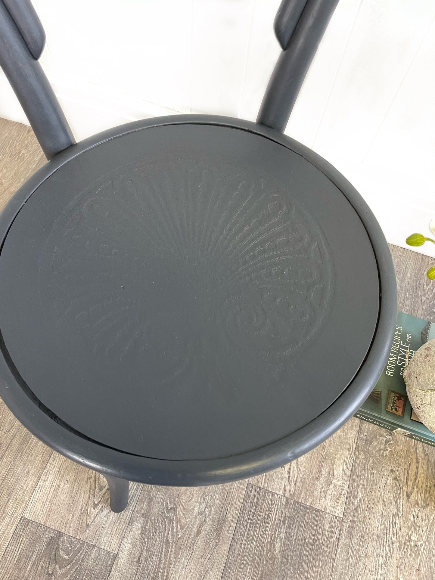 Vintage Grey Thonet Style Bentwood Bistro Cafe Chair