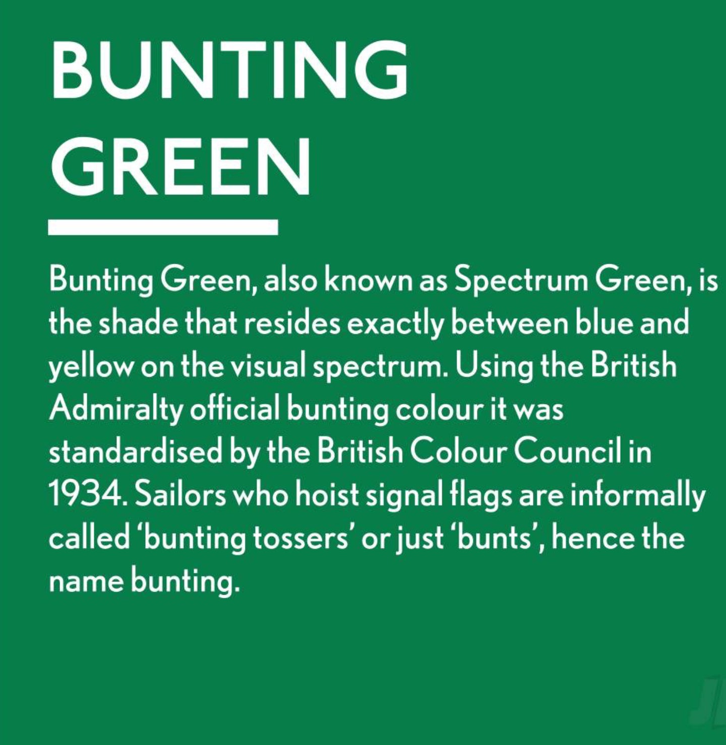 Bunting Green - Jubilee Paint