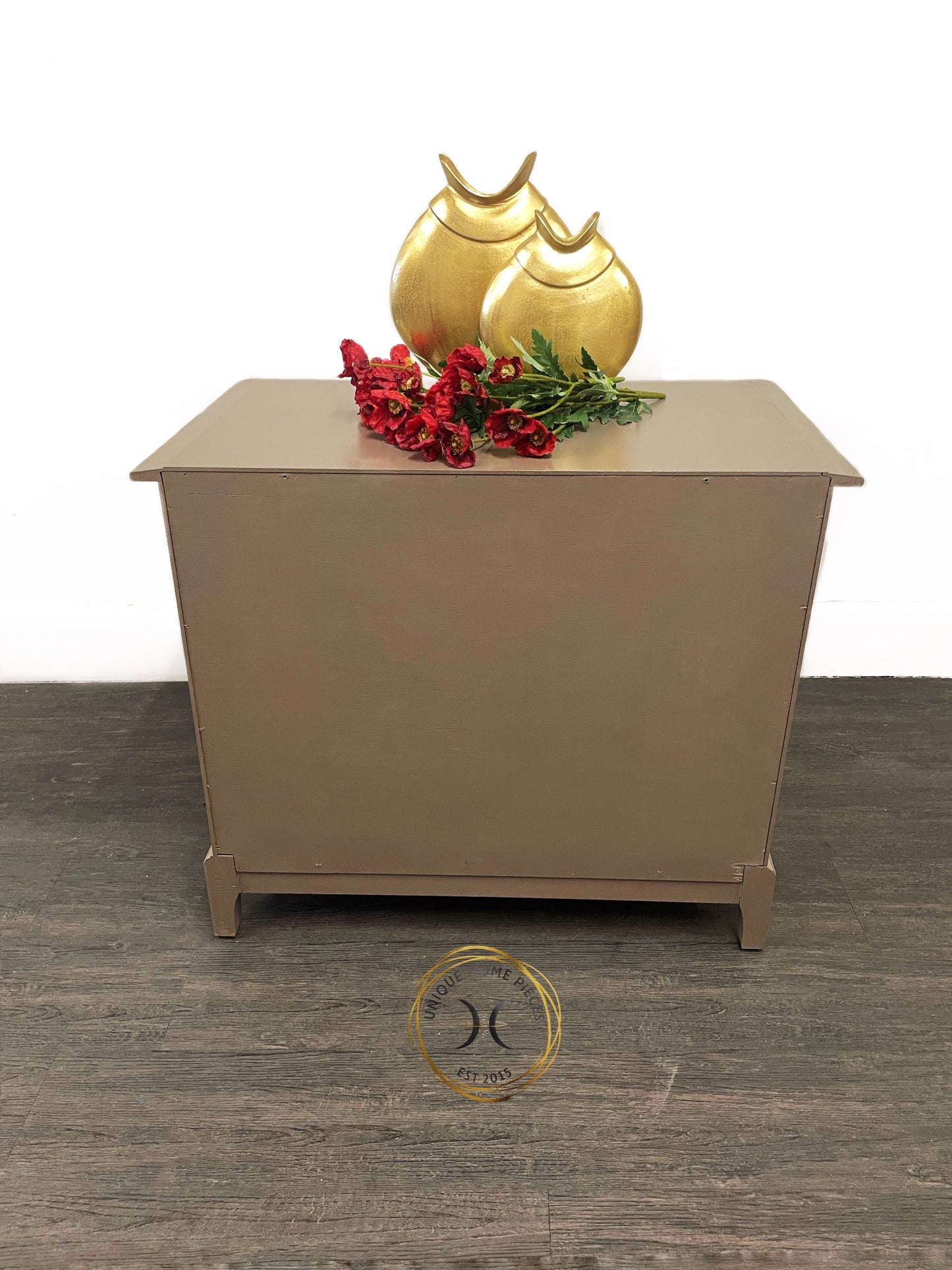 Beige Stag 5 Drawer Chest
