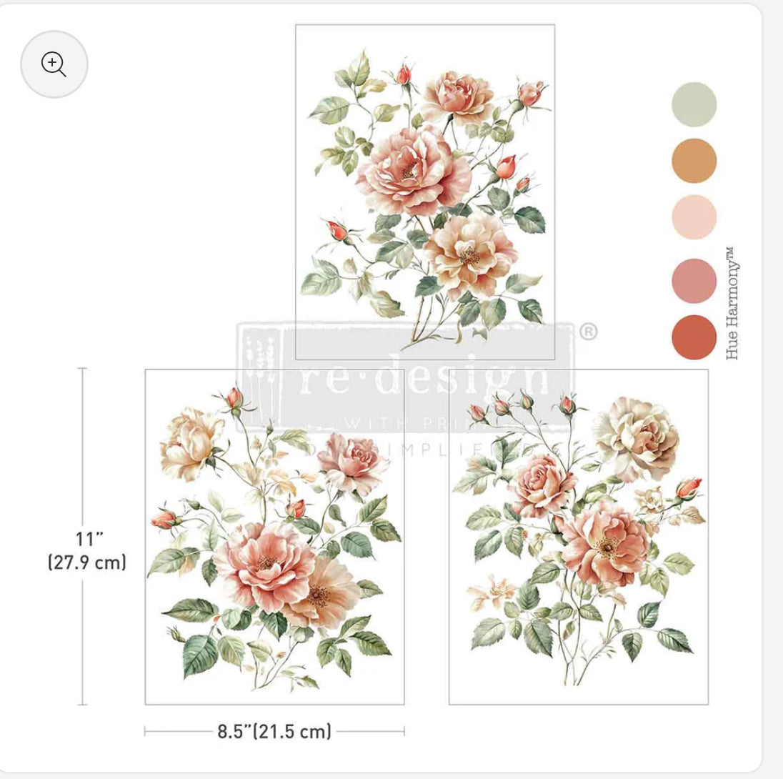 Re-Design With Prima Middy Transfers - Gentle Symphony - 8.5” x 11”