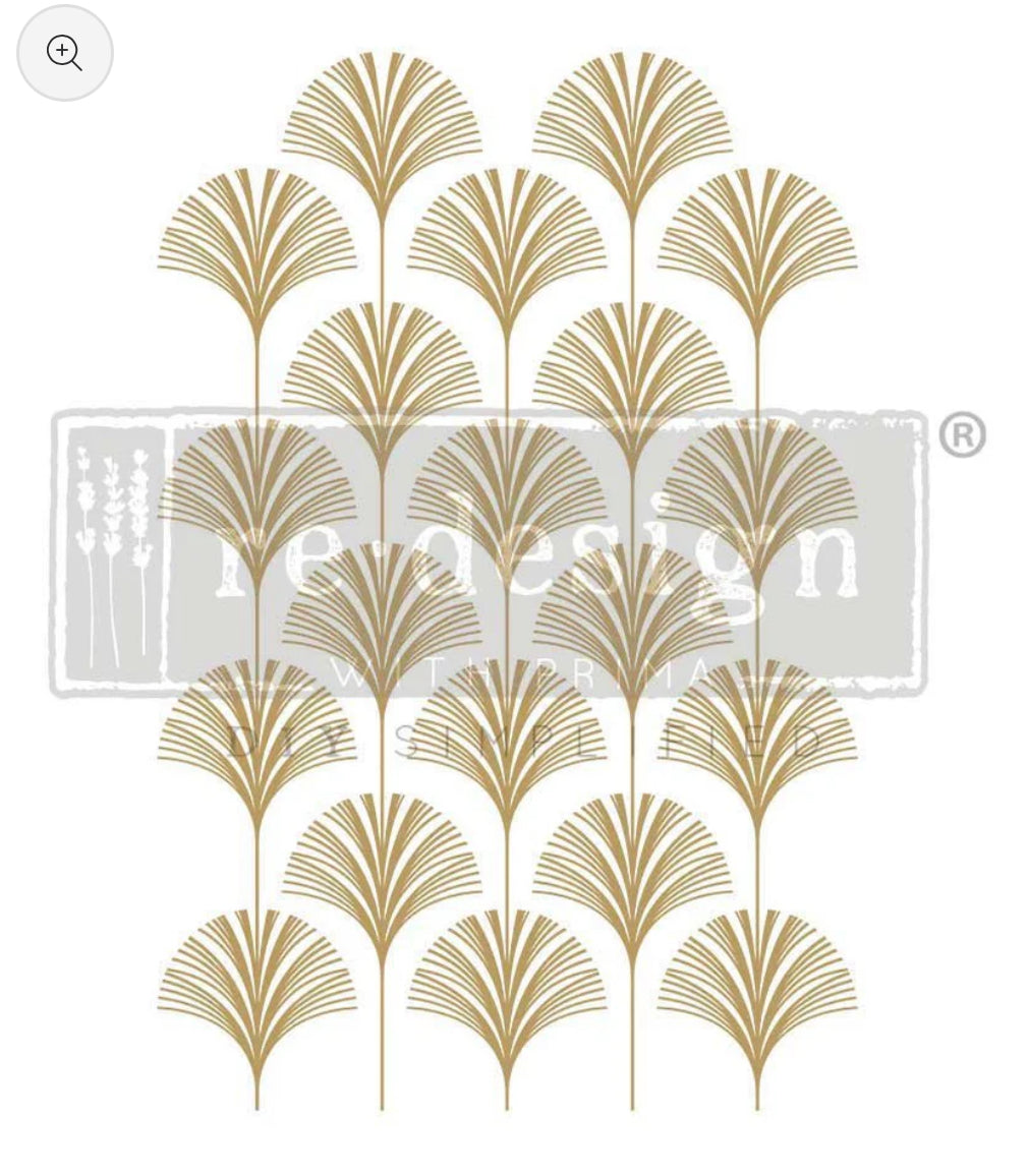 Re-Design With Prima Decor Transfers- Interlinked Fans - 24” x 35”