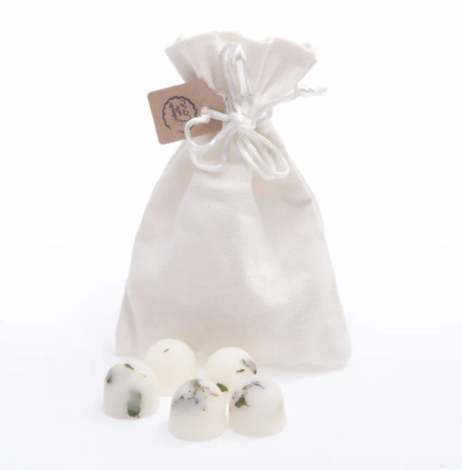 10 Scented Soy Wax Melts In Linen Bag