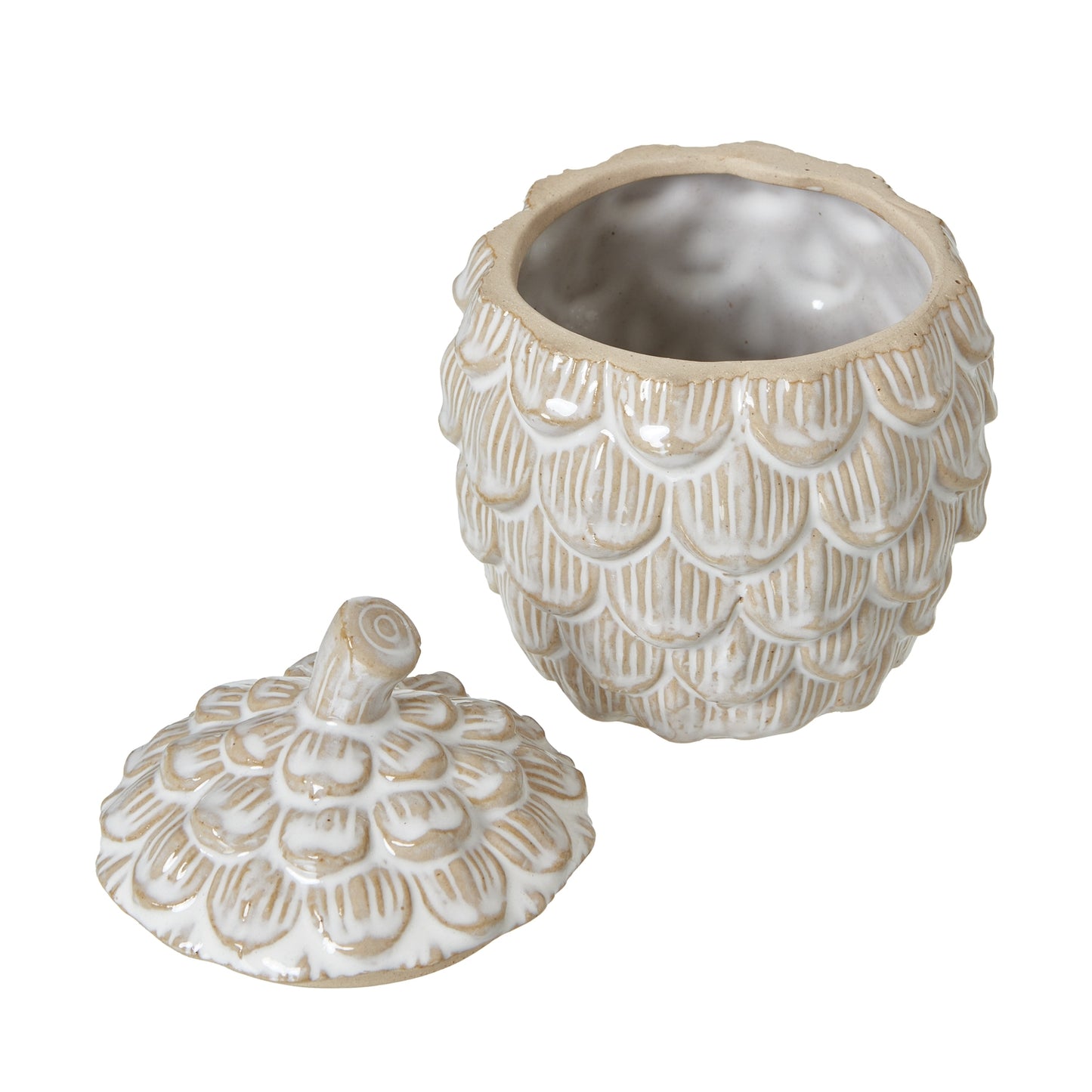 Ceramic Pine Cone Trinket Dish.