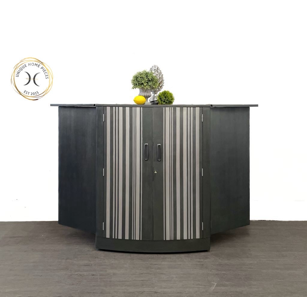 Turnidge Of London MCM Grey/Silver metamorphosis Cocktail Cabinet/Bar