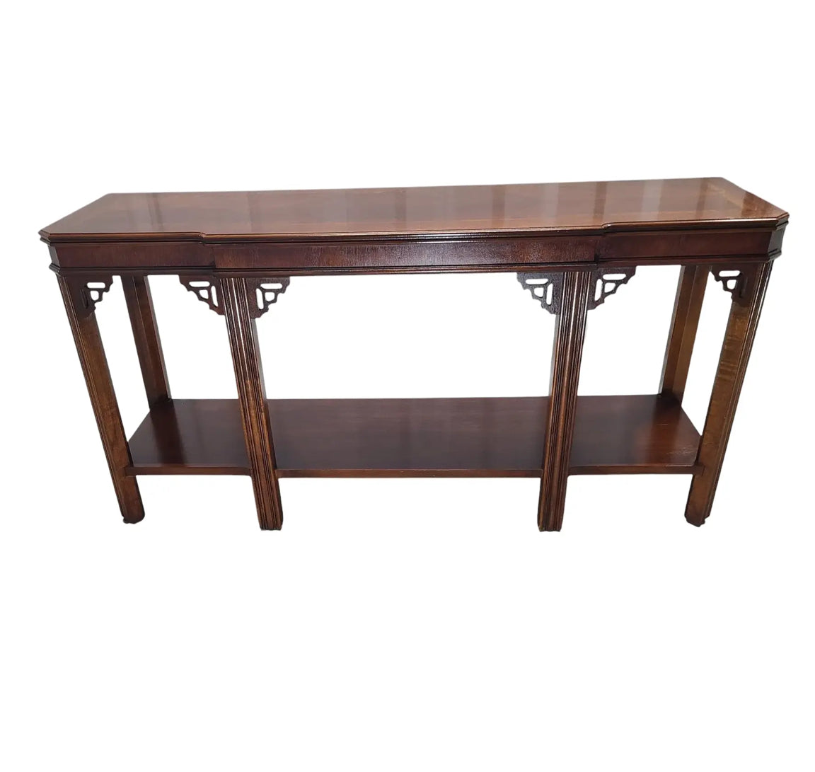 Lane Chinoiserie Chippendale Console Table