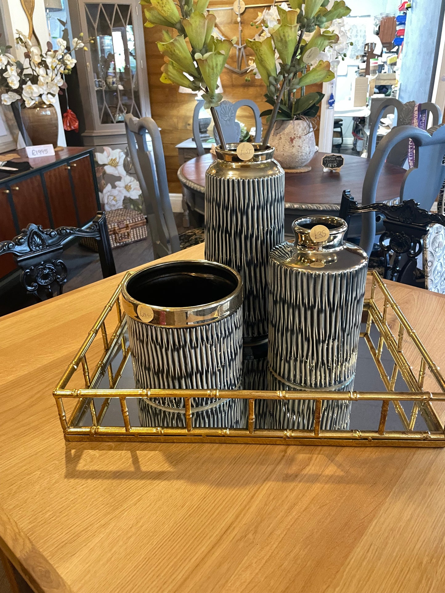 Serville Collection Intaglio Fluted Vase