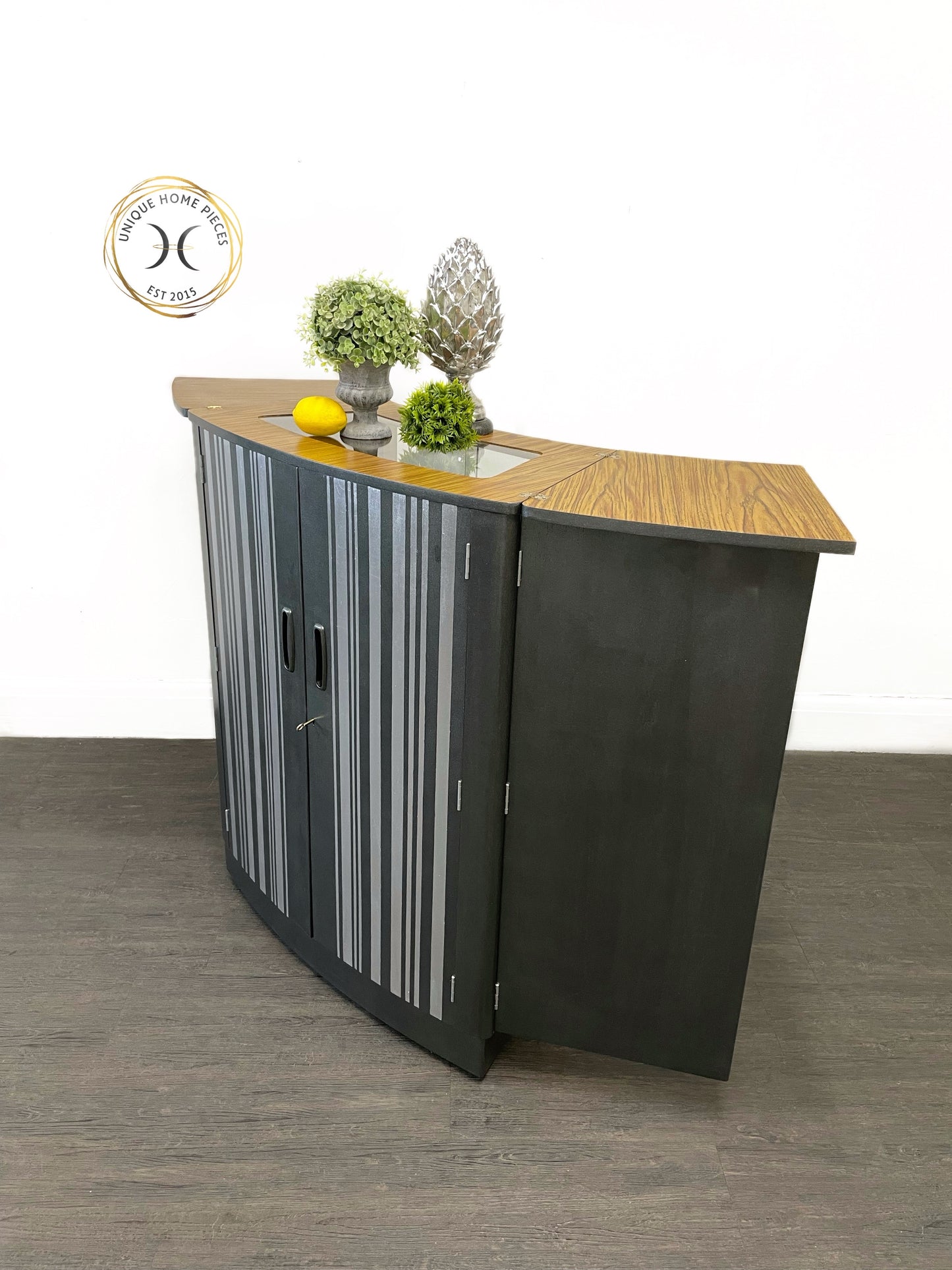 Turnidge Of London MCM Grey/Silver metamorphosis Cocktail Cabinet/Bar