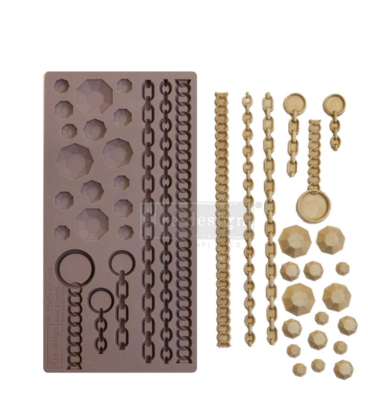 Re-design With Prima Decor Moulds - Gems & Chains