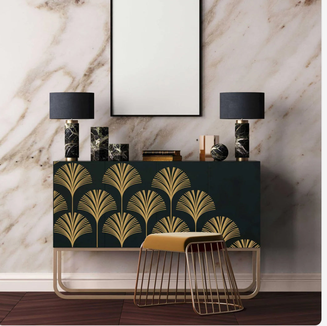 Re-Design With Prima Decor Transfers- Interlinked Fans - 24” x 35”
