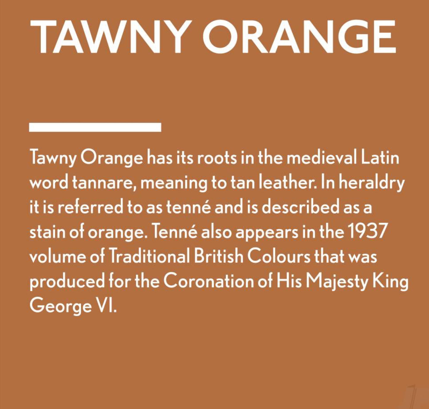 Tawny Orange - Jubilee Paint