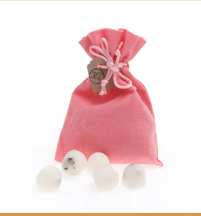 10 Scented Soy Wax Melts In Linen Bag