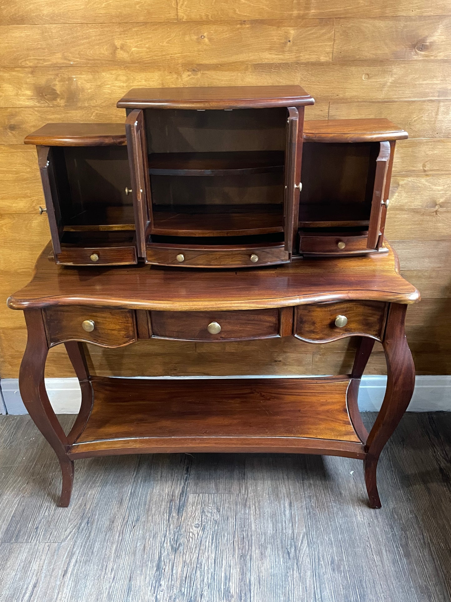 French Reproduction Mahogany Writing Bureau/Desk