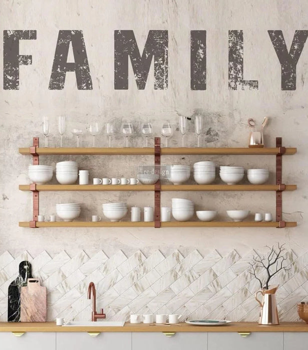 Re-Design With Prima Decor Transfers - Family - 24’ x 10”