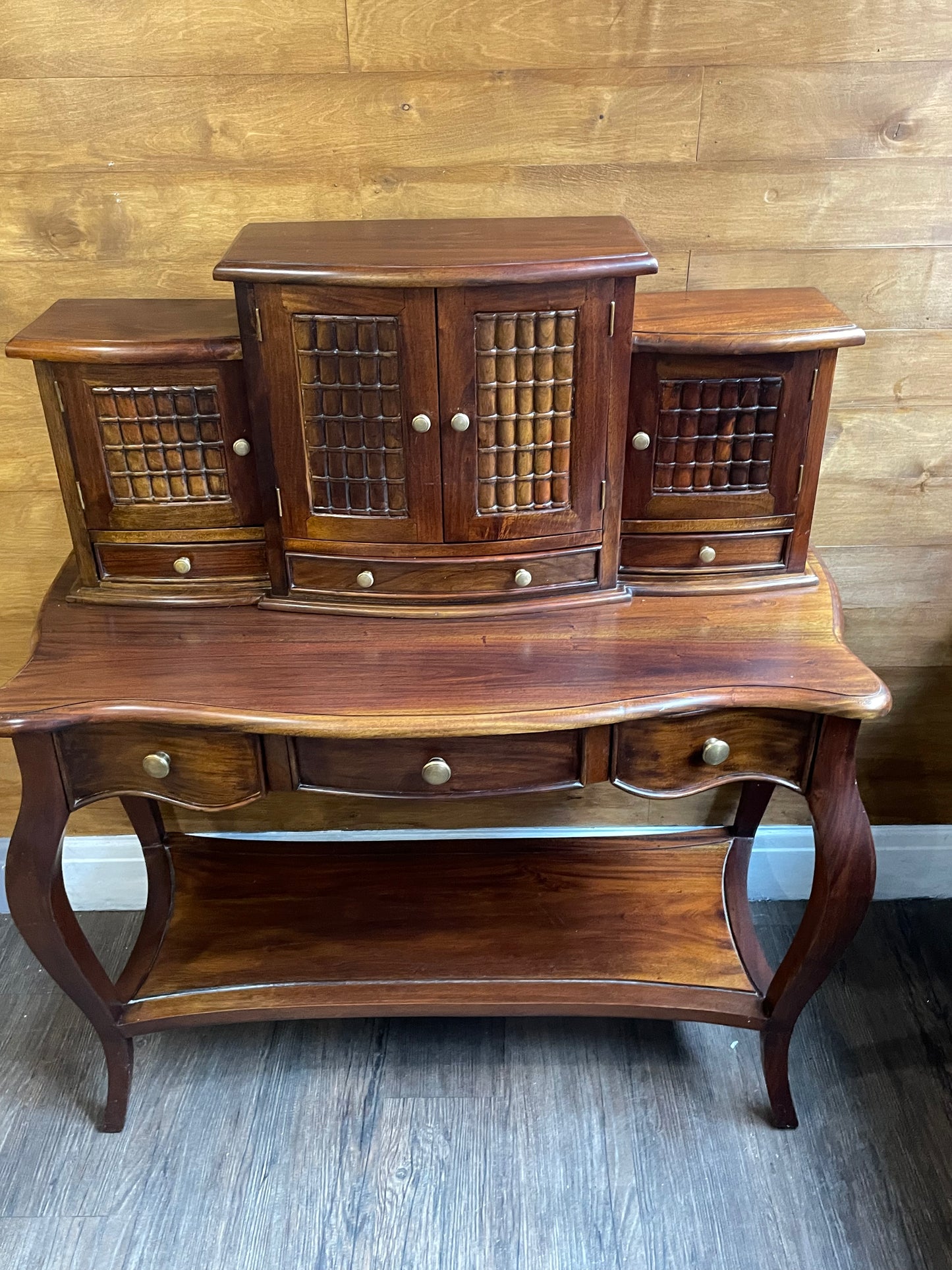 French Reproduction Mahogany Writing Bureau/Desk