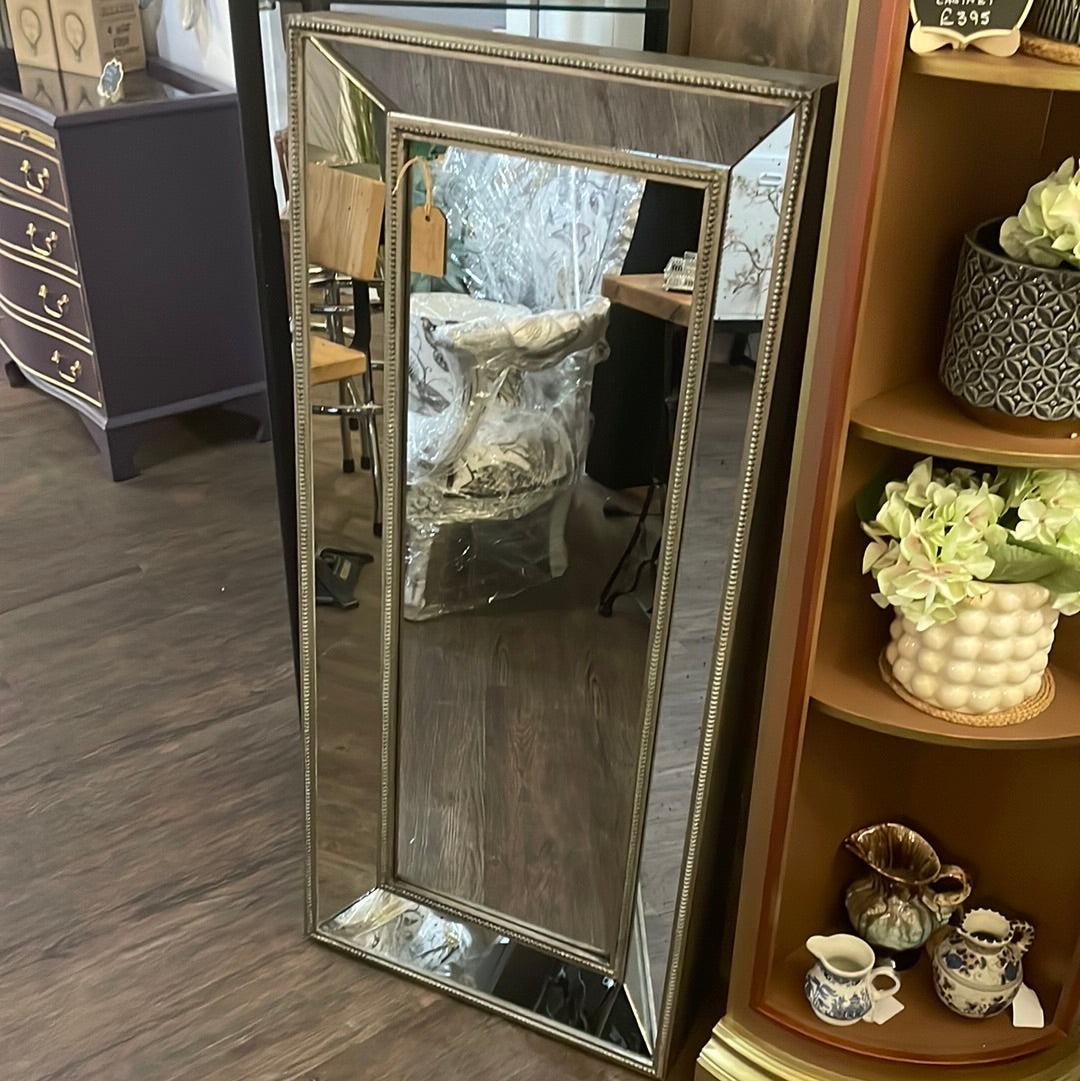 Augustus Antique Metallic Finish Wall Mirror - Unique Home Pieces