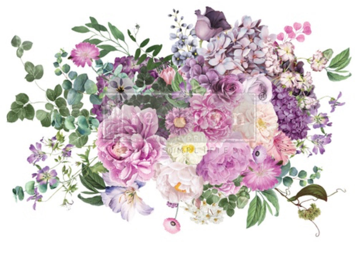 Re-Design With Prima Decor Transfer - Morning Purple By KACHA - 24” x 35”