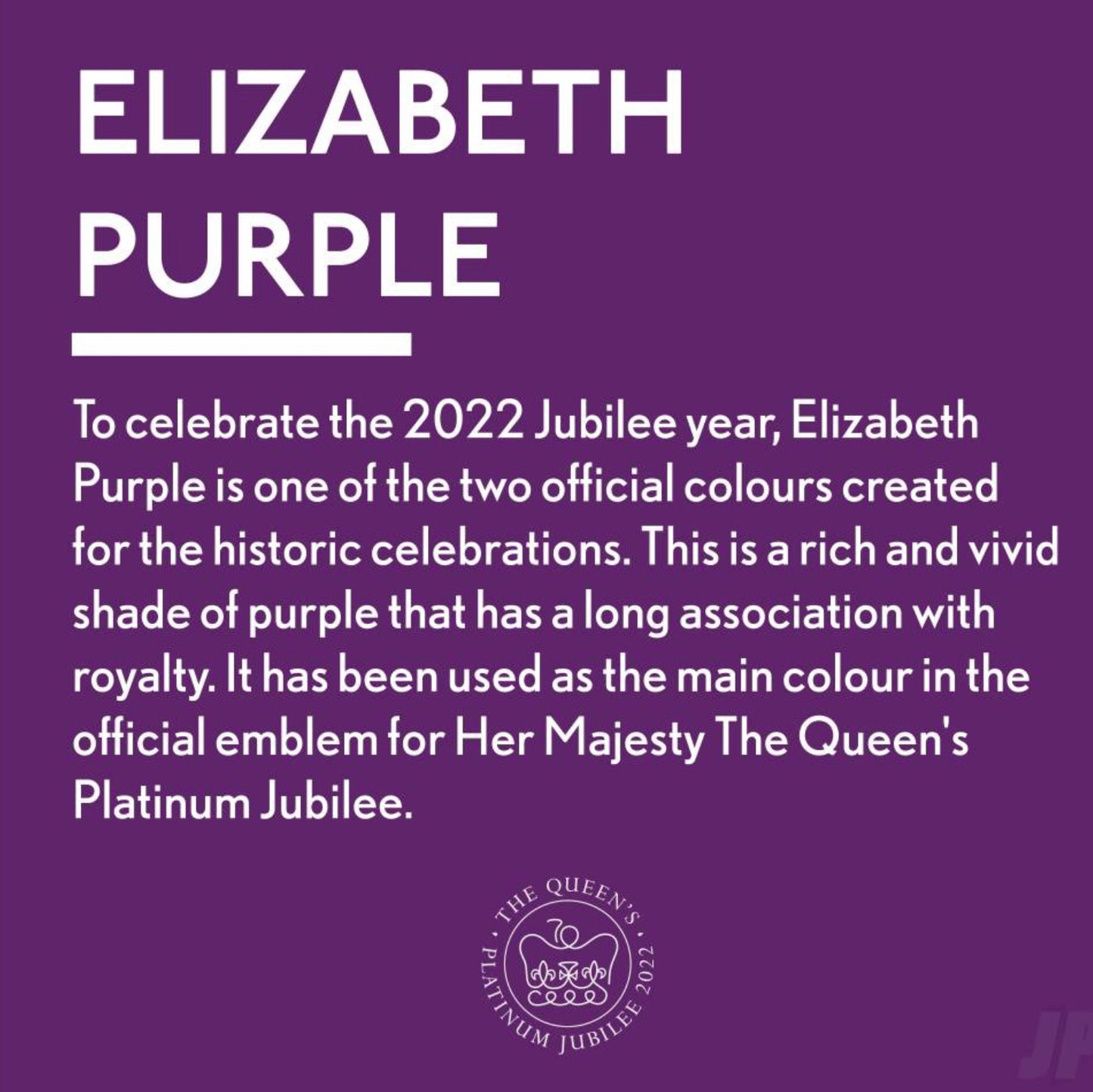 Elizabeth Purple - Jubilee Paint