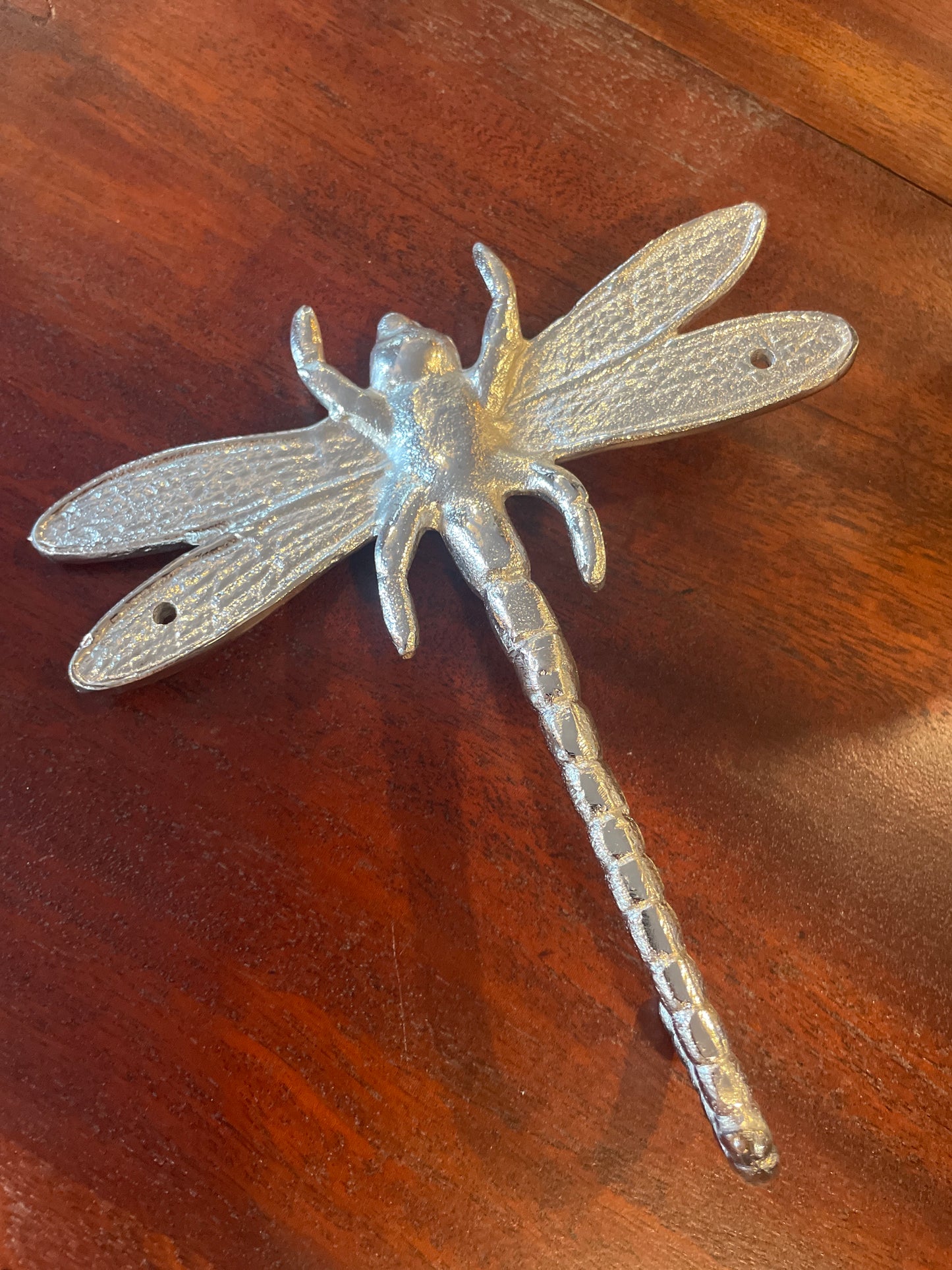 Silver Metal Dragonfly Coat Hook