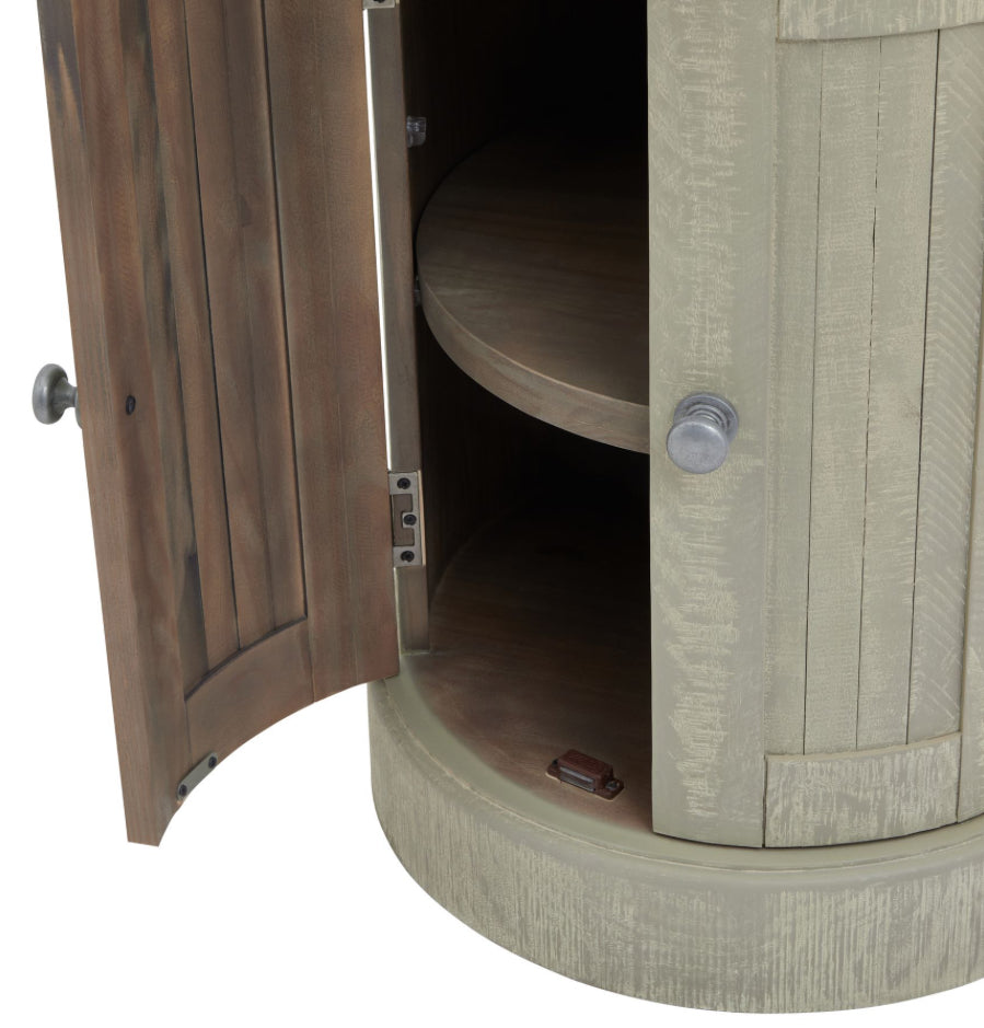 Saltaire Round Two Door Cupboard