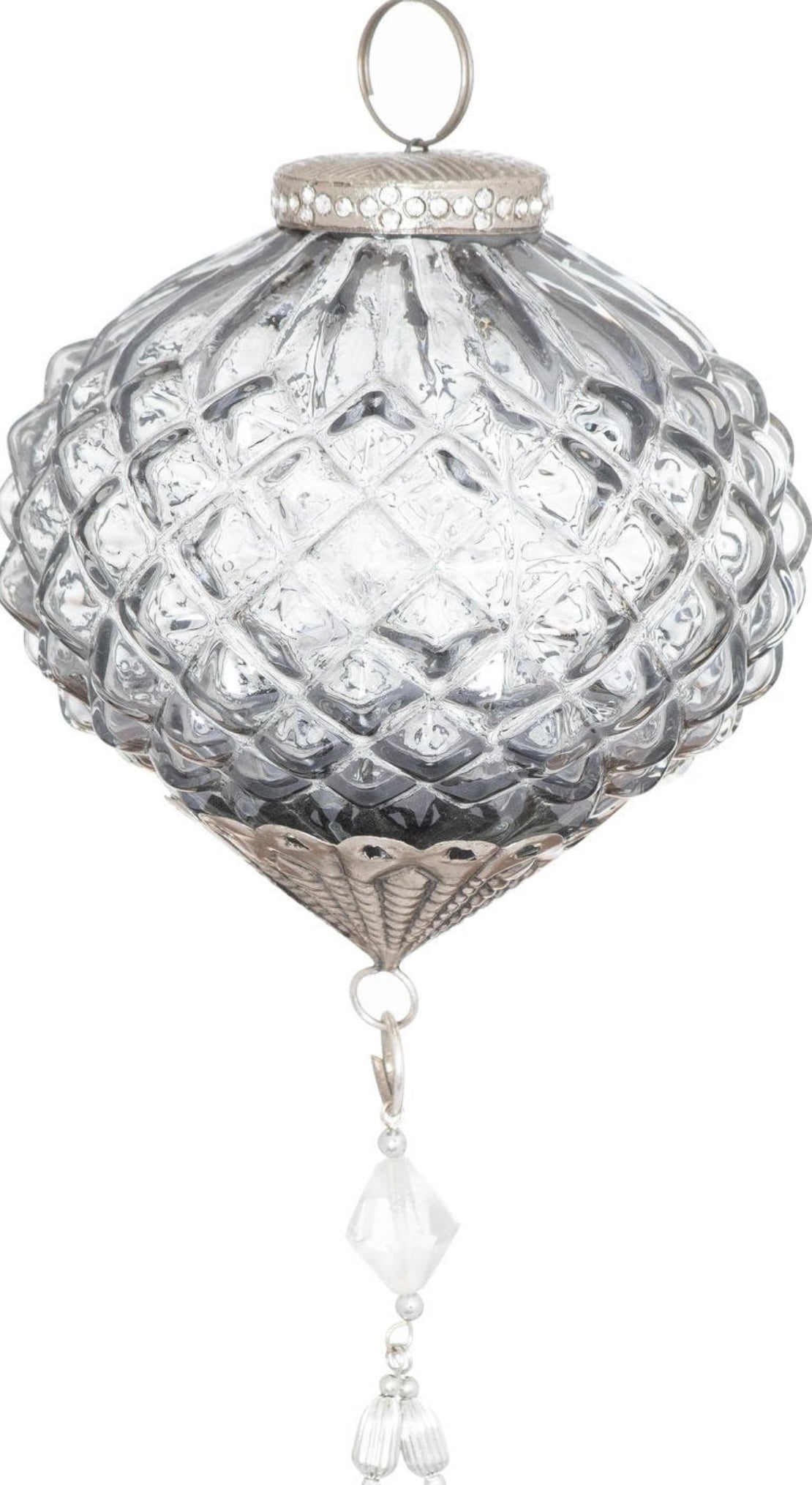 The Noel Collection Smoked Midnight Comb Drop Bauble