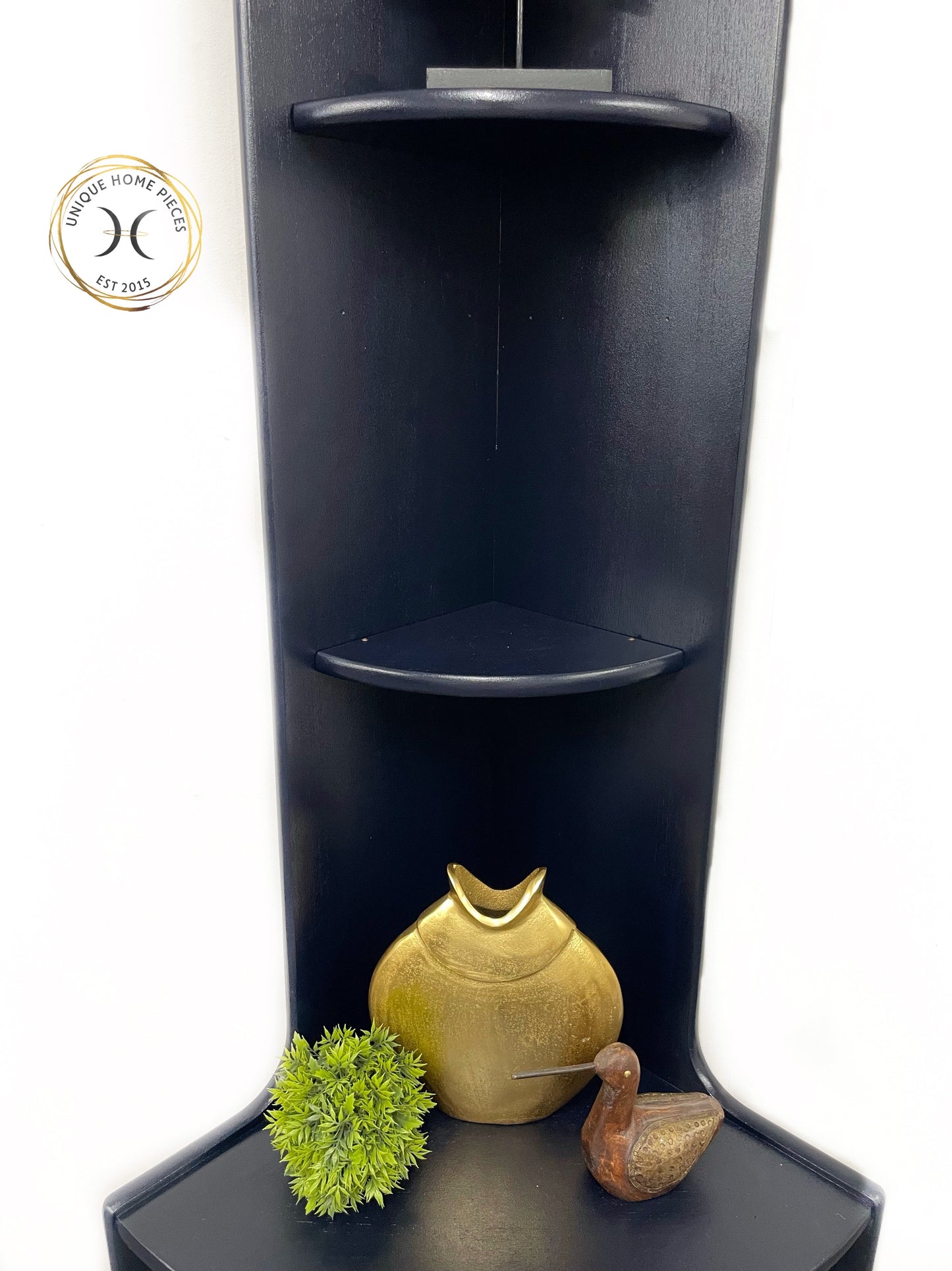 Nathan Mid Century Oxford Blue Corner Unit