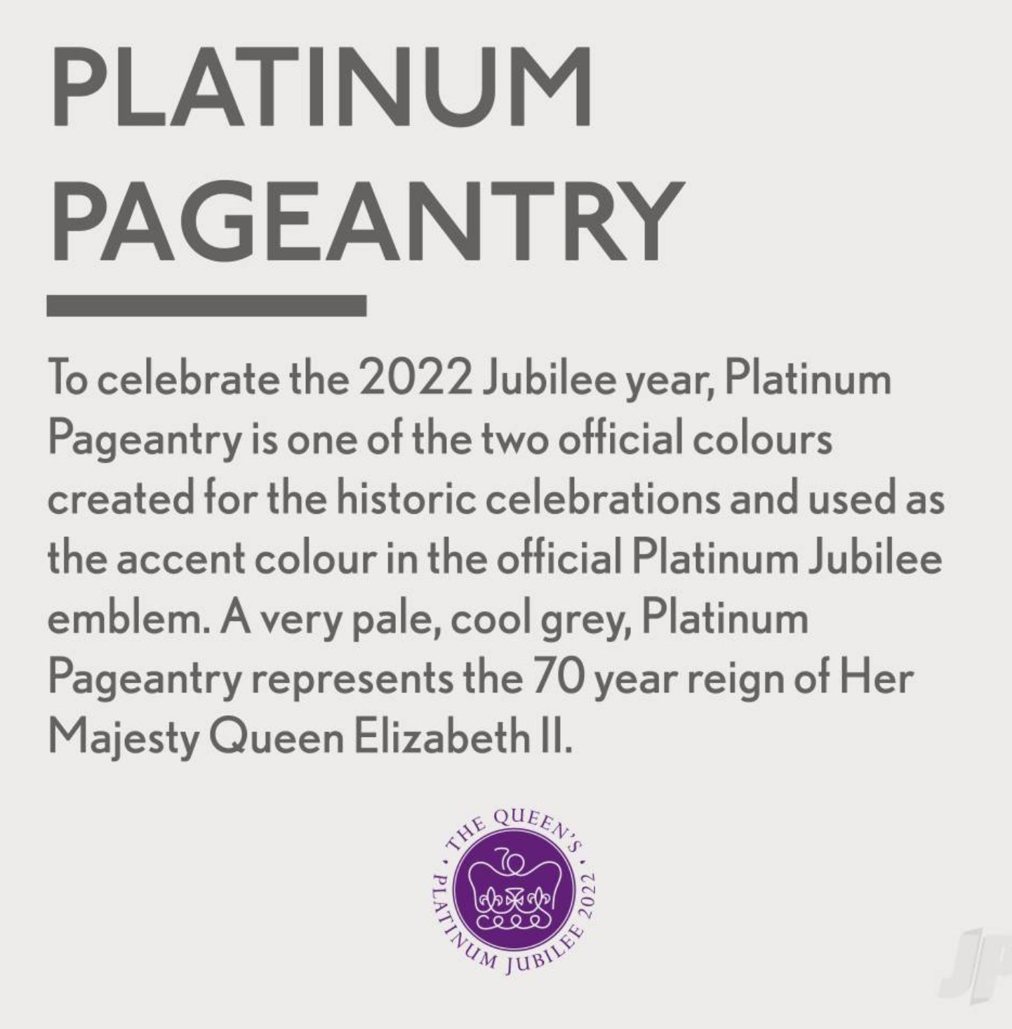 Platinum Pageantry - Jubilee Paint