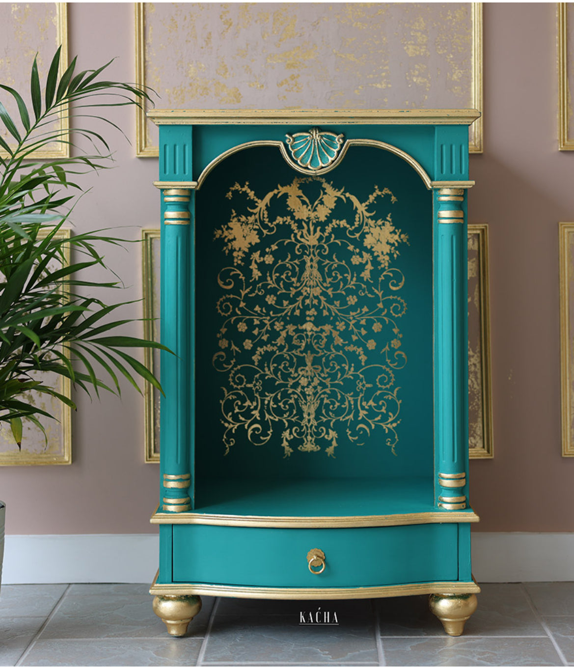 Re-Design With Prima Decor Transfers - Gold Foil -Manor Swirls By Kacha