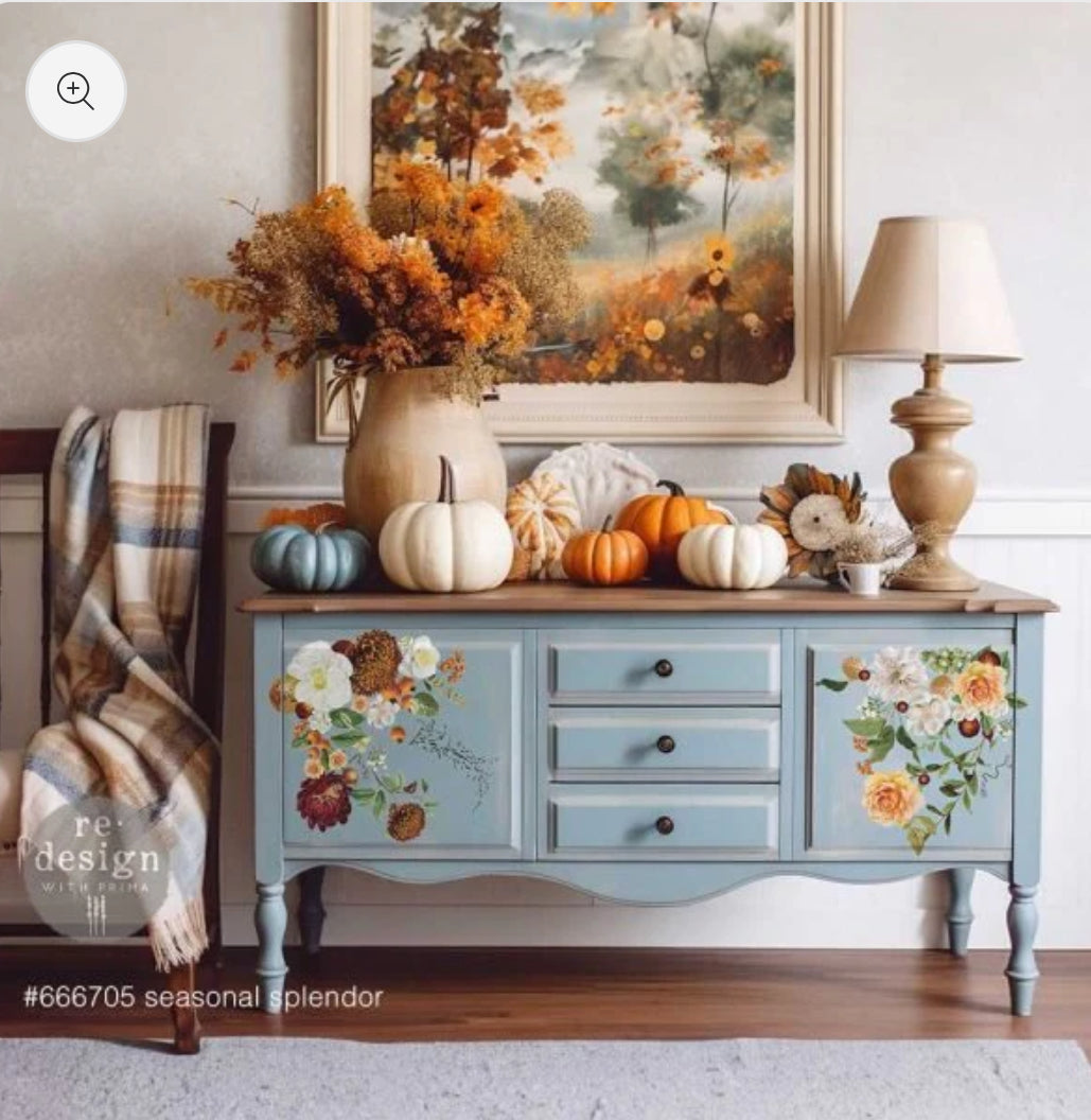Re-Design With Prima Middy Transfers - Seasonal Splendor - 8.5” x 11”