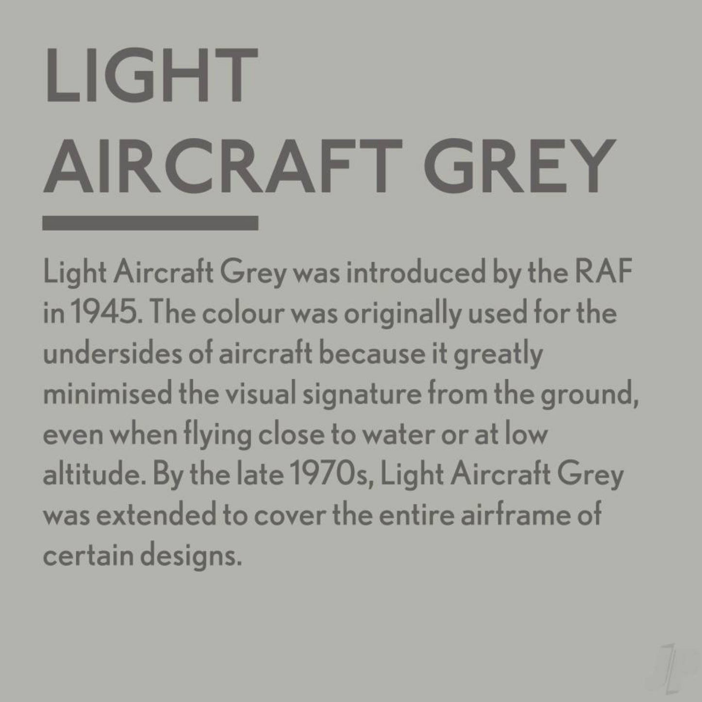 Light Aircraft Grey - Jubilee Paint