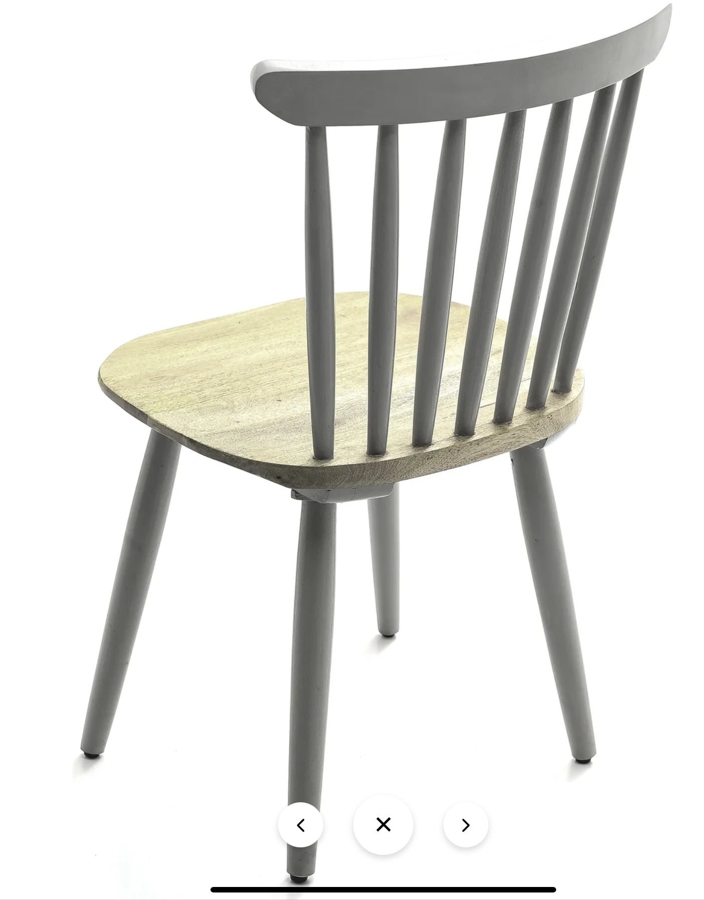 Nordic Collection Grey Mango Wood Dining Chair