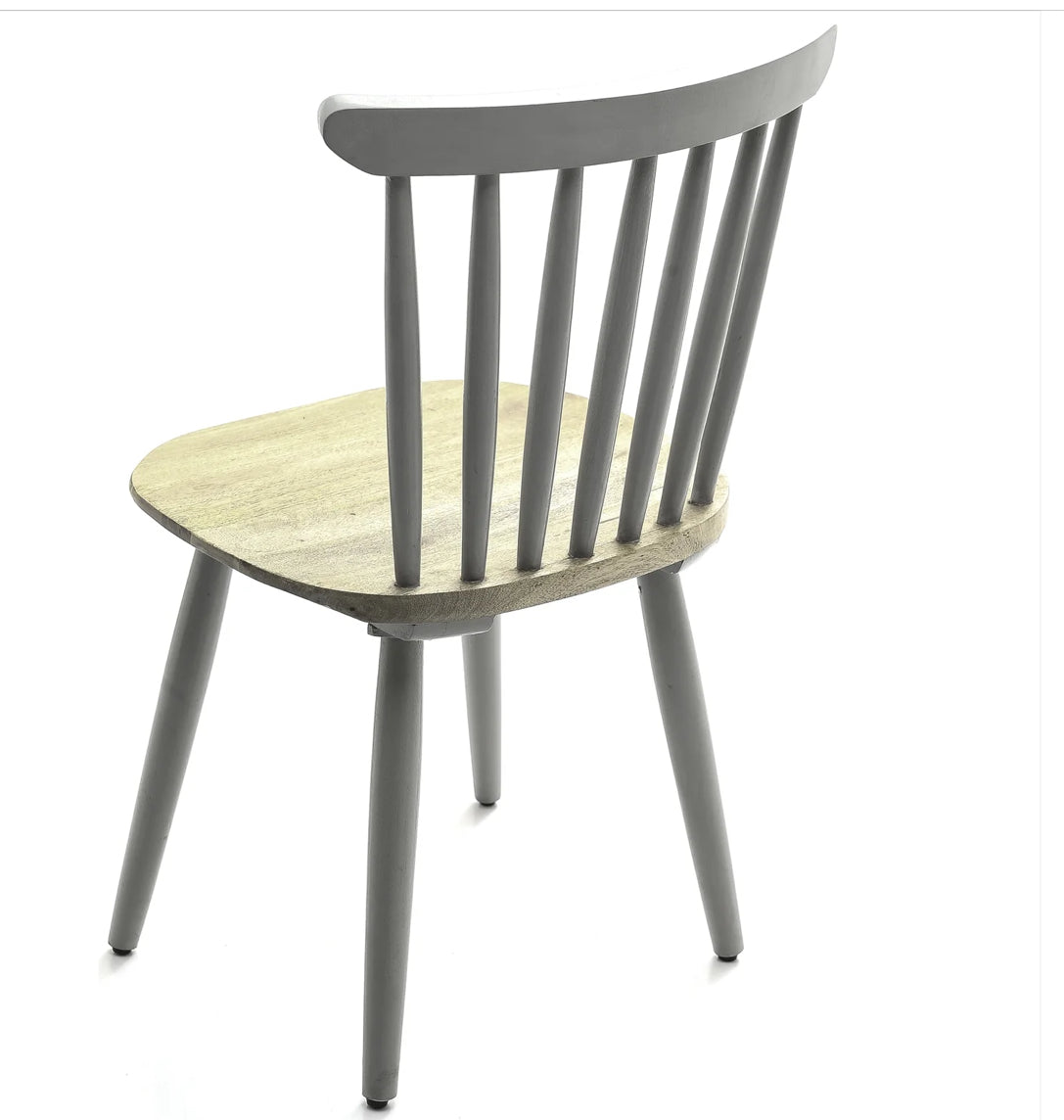 Nordic Collection Grey Mango Wood Dining Chair