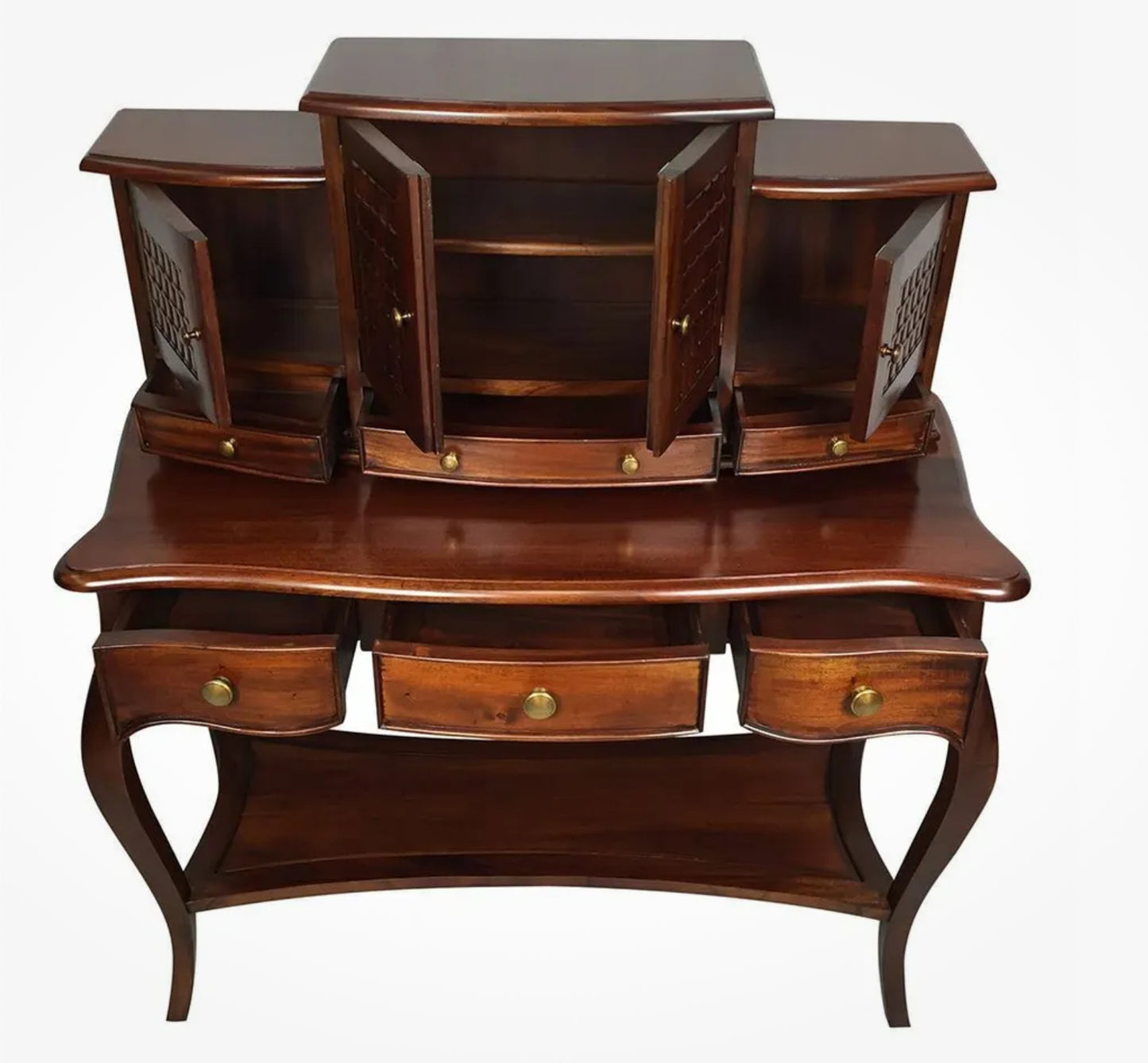 French Reproduction Mahogany Writing Bureau/Desk