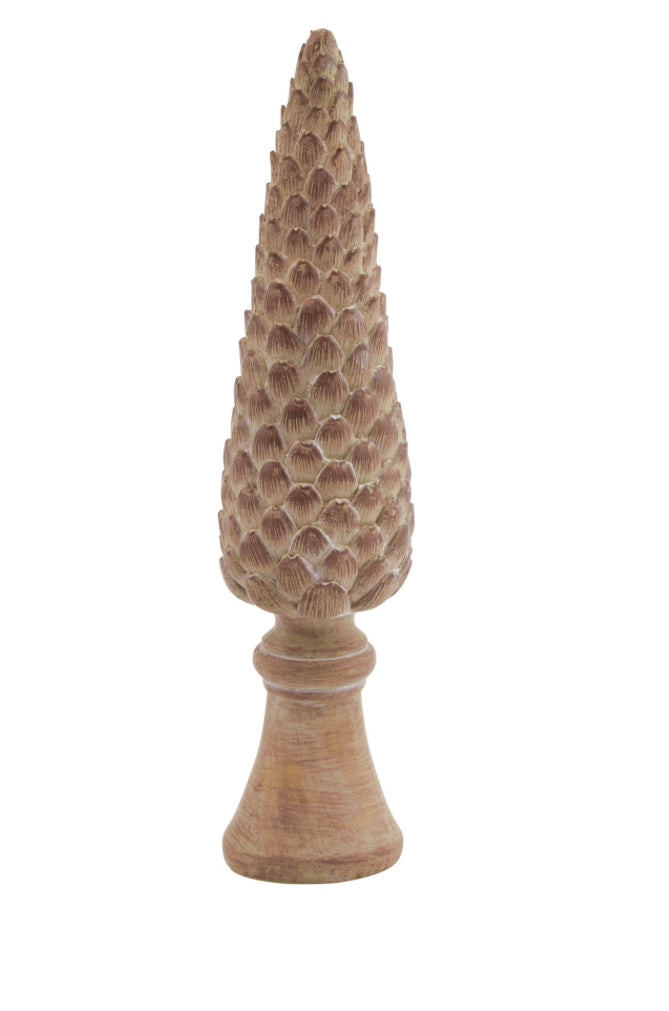 Medium Pinecone Sculpture On Base
