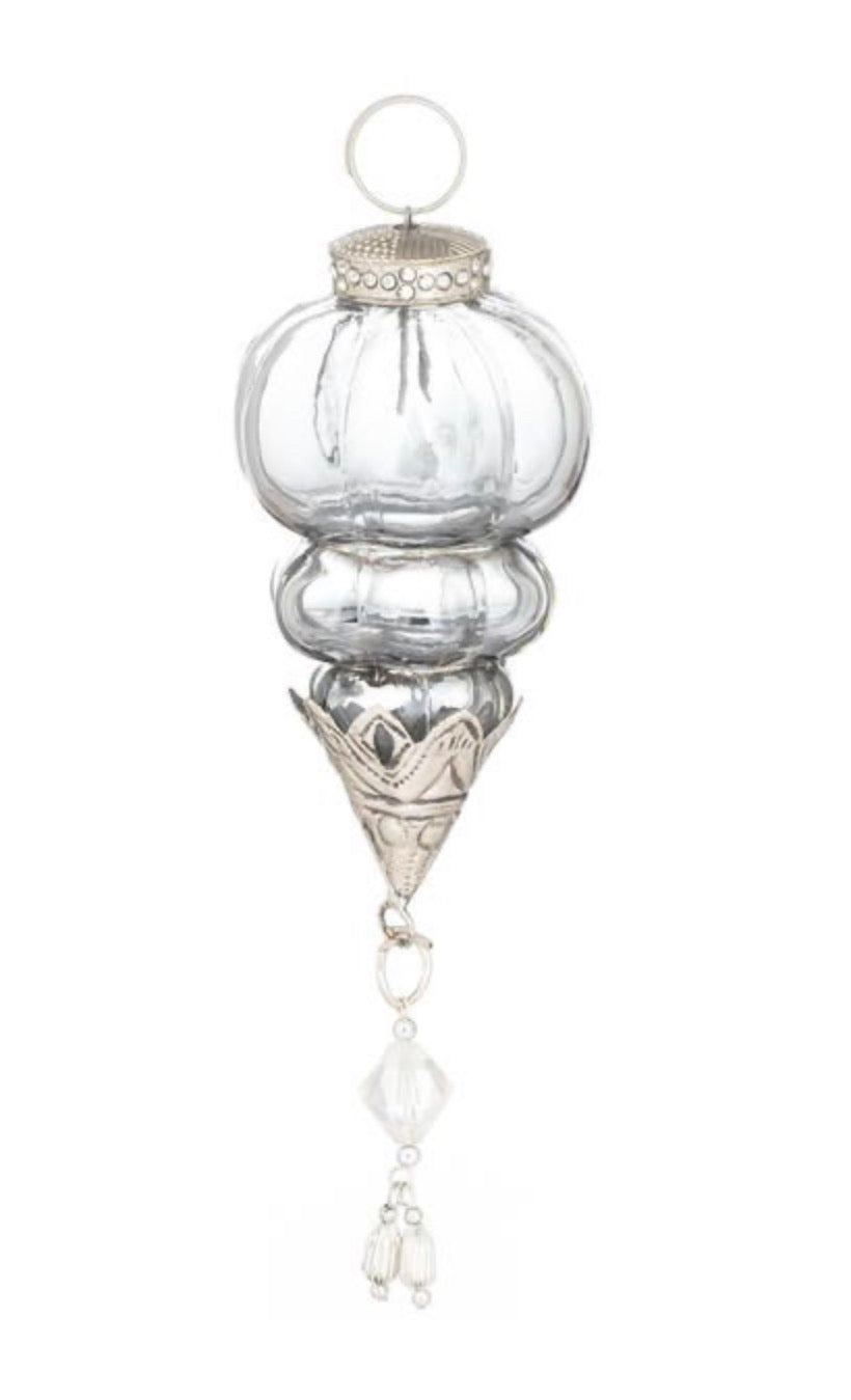 The Noel Collection Smoked Midnight Jewel Drop Bauble