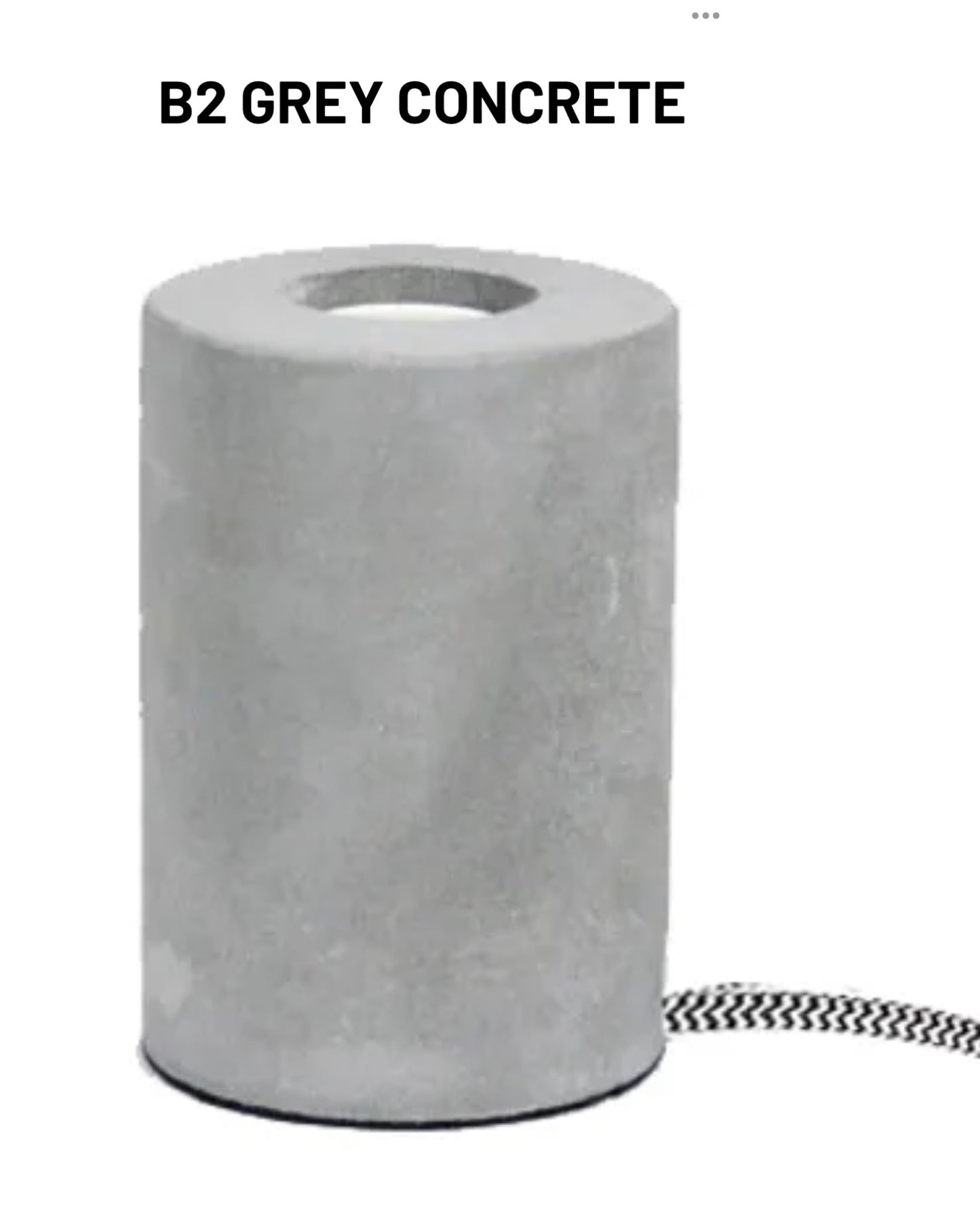 Grey Concrete lamp Base - Unique Home Pieces