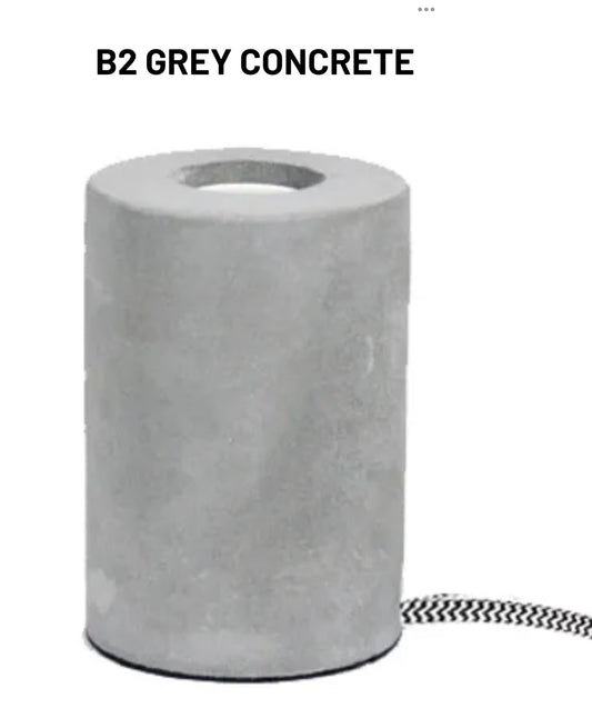 Grey Concrete lamp Base