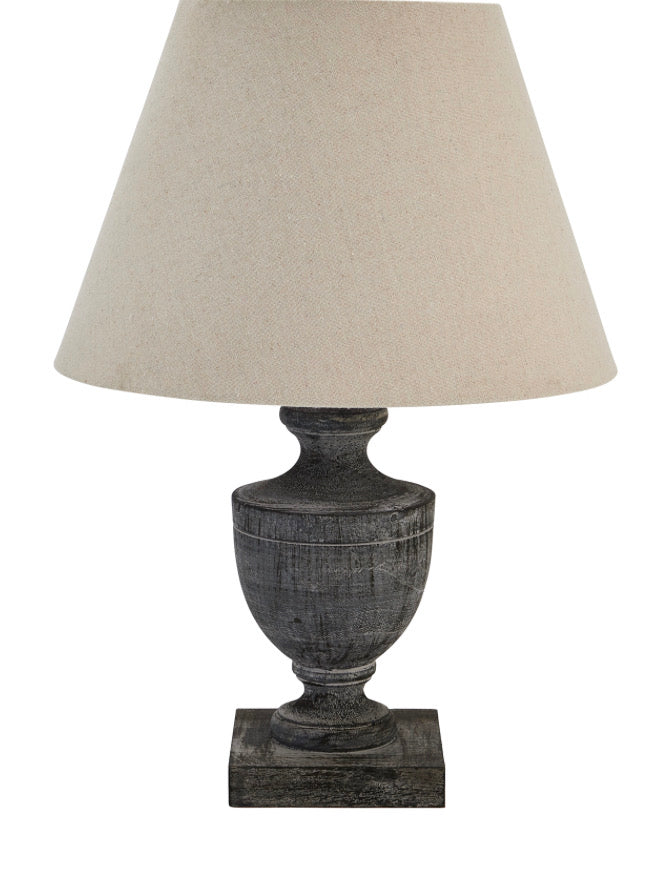 Incia Urn Wooden Table Lamp