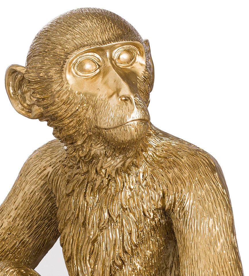 George The Monkey Gold Table Lamp - Unique Home Pieces