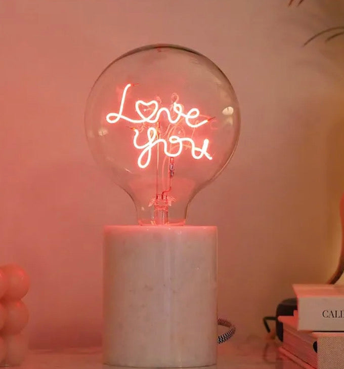 LED Text Light Bulbs - Unique Home Pieces