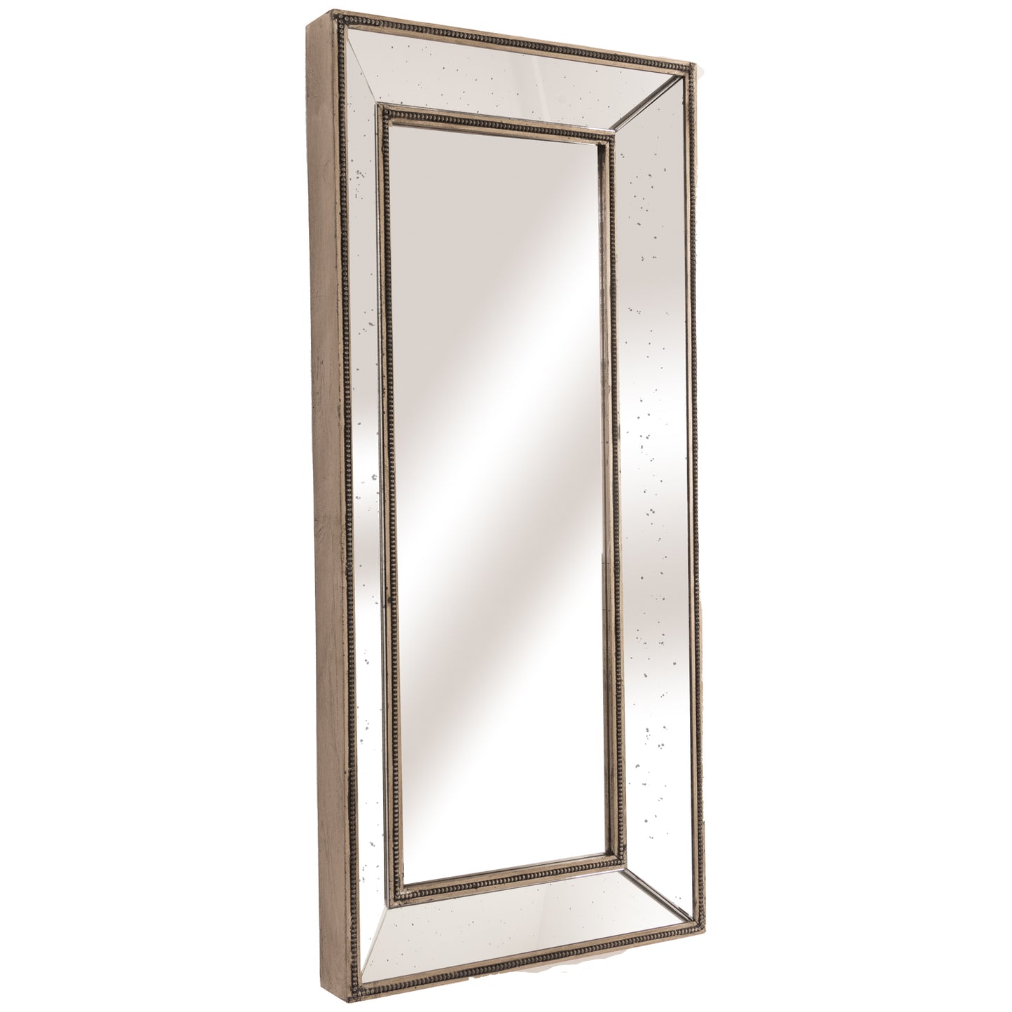 Augustus Antique Metallic Finish Wall Mirror - Unique Home Pieces