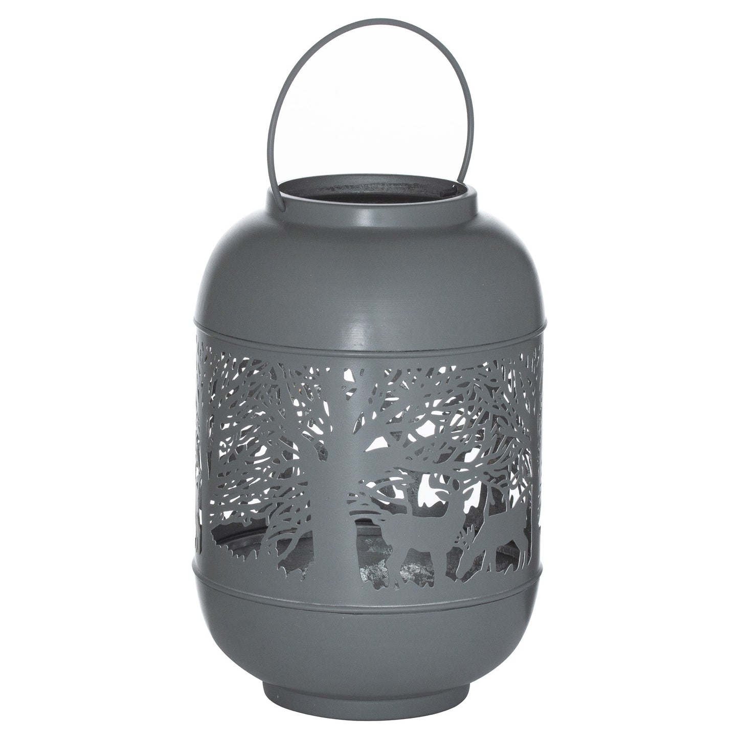 Large Silver and Grey Glowray Dome Forest Lamp - Unique Home Pieces