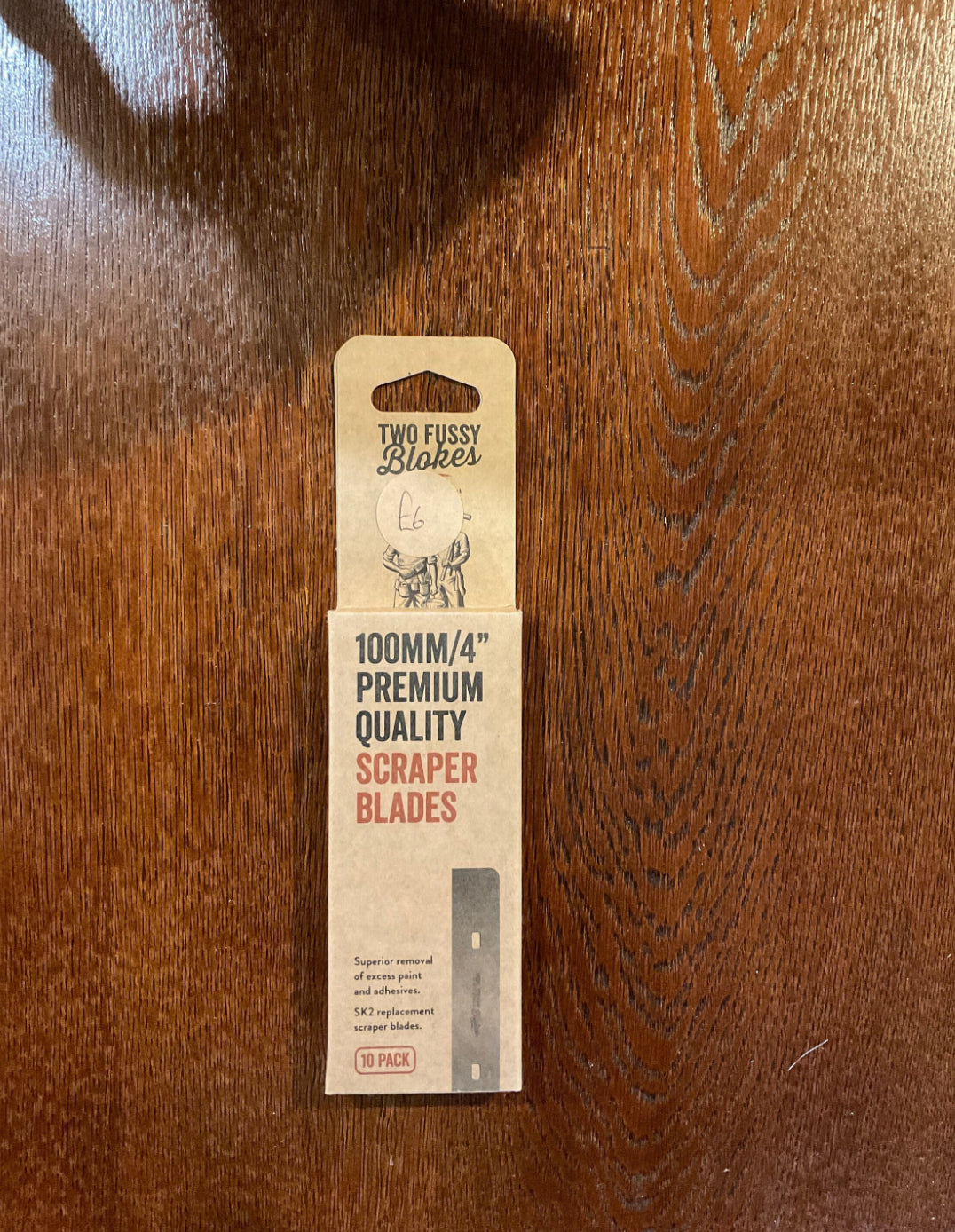 Two Fussy Blokes 100/4” Premium Quality Scraper Blades