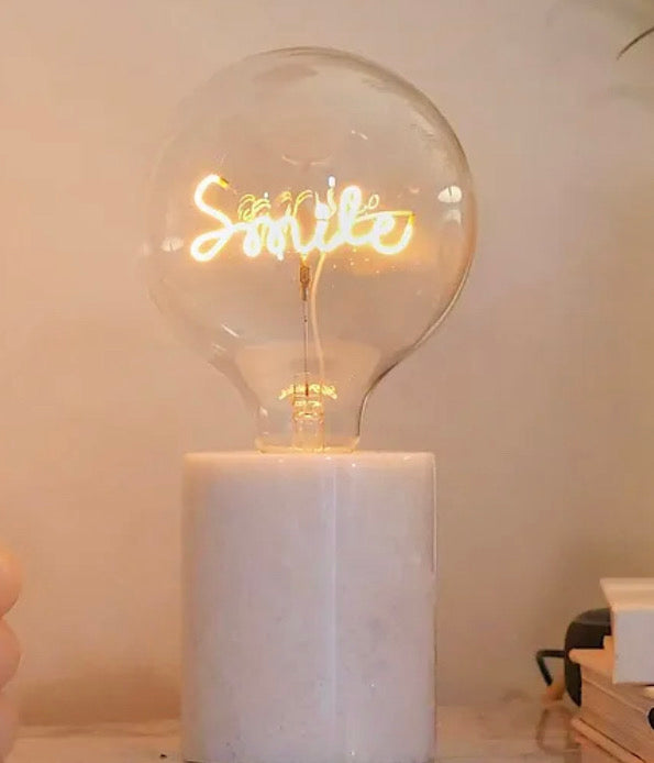 LED Text Light Bulbs - Unique Home Pieces