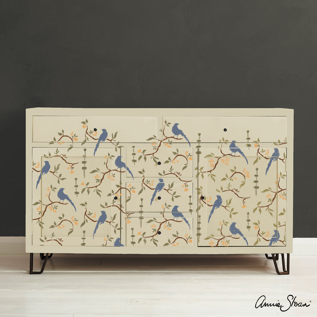 Annie Sloan Stencils Chinoiserie Birds - A3