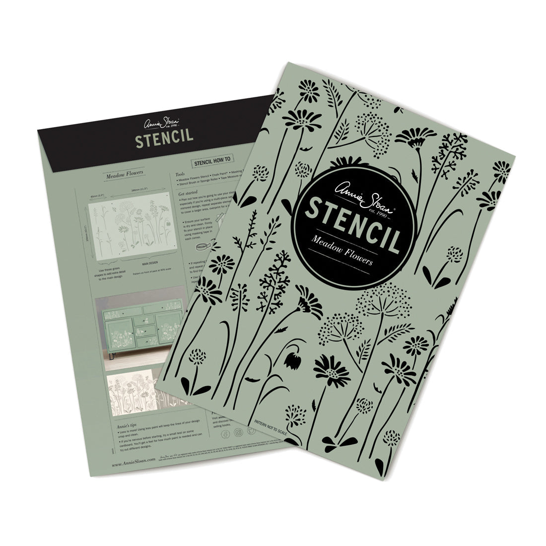 Annie Sloan Stencils Meadow Flowers - A3