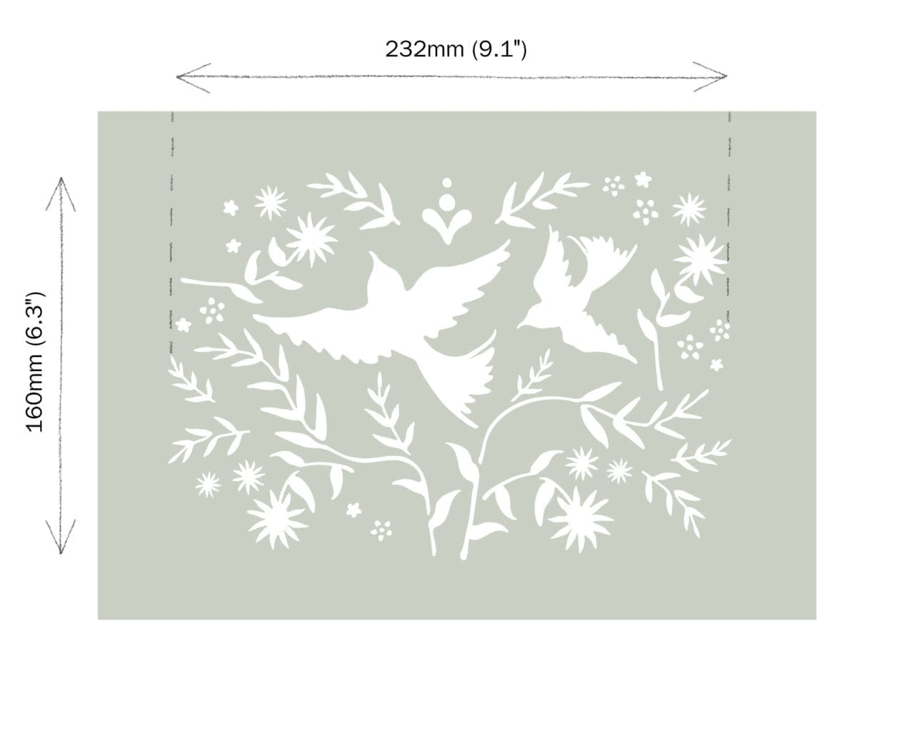 Annie Sloan Stencils Mexican Birds - A4