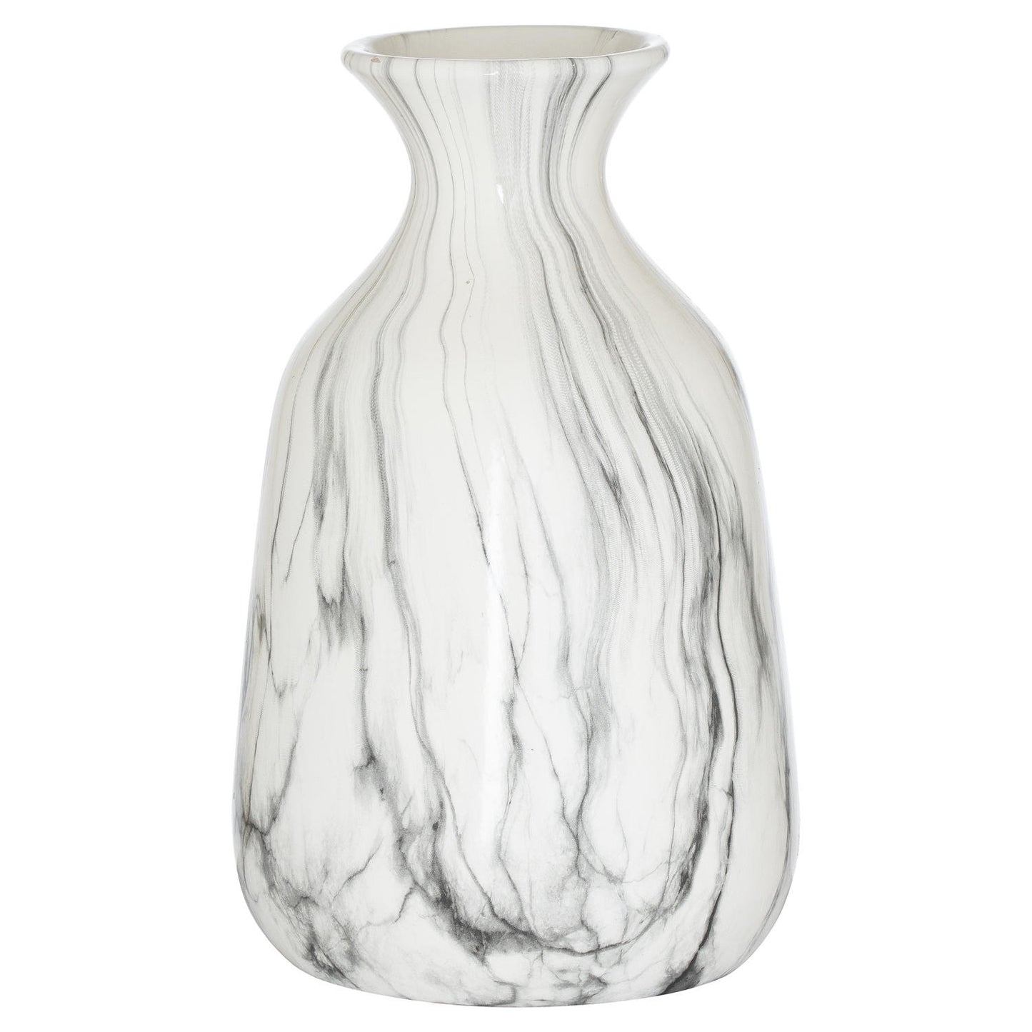 Marble Ellipse Vase - Unique Home Pieces