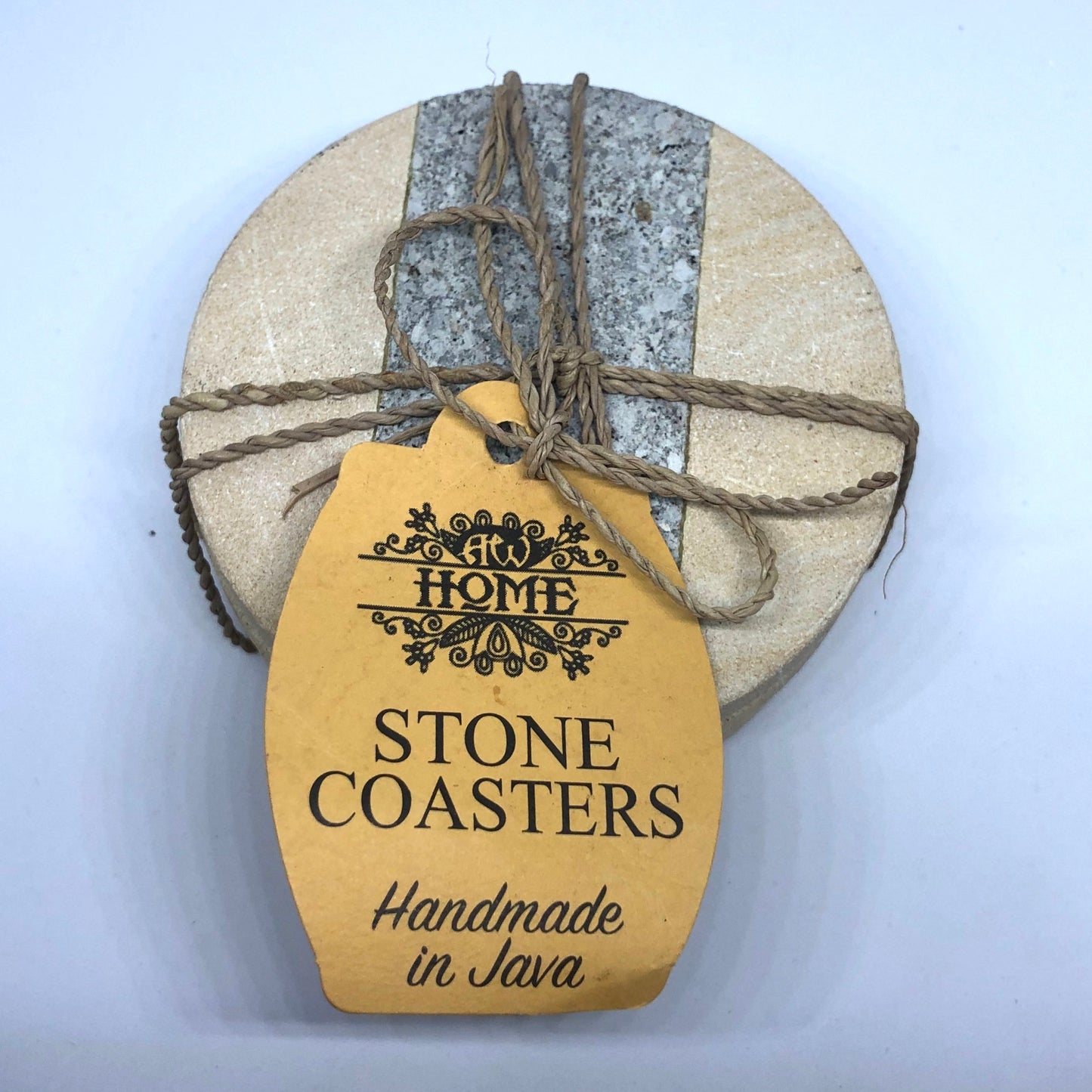Set of 4 Sandstone Drinks Coasters - New - Unique Home Pieces