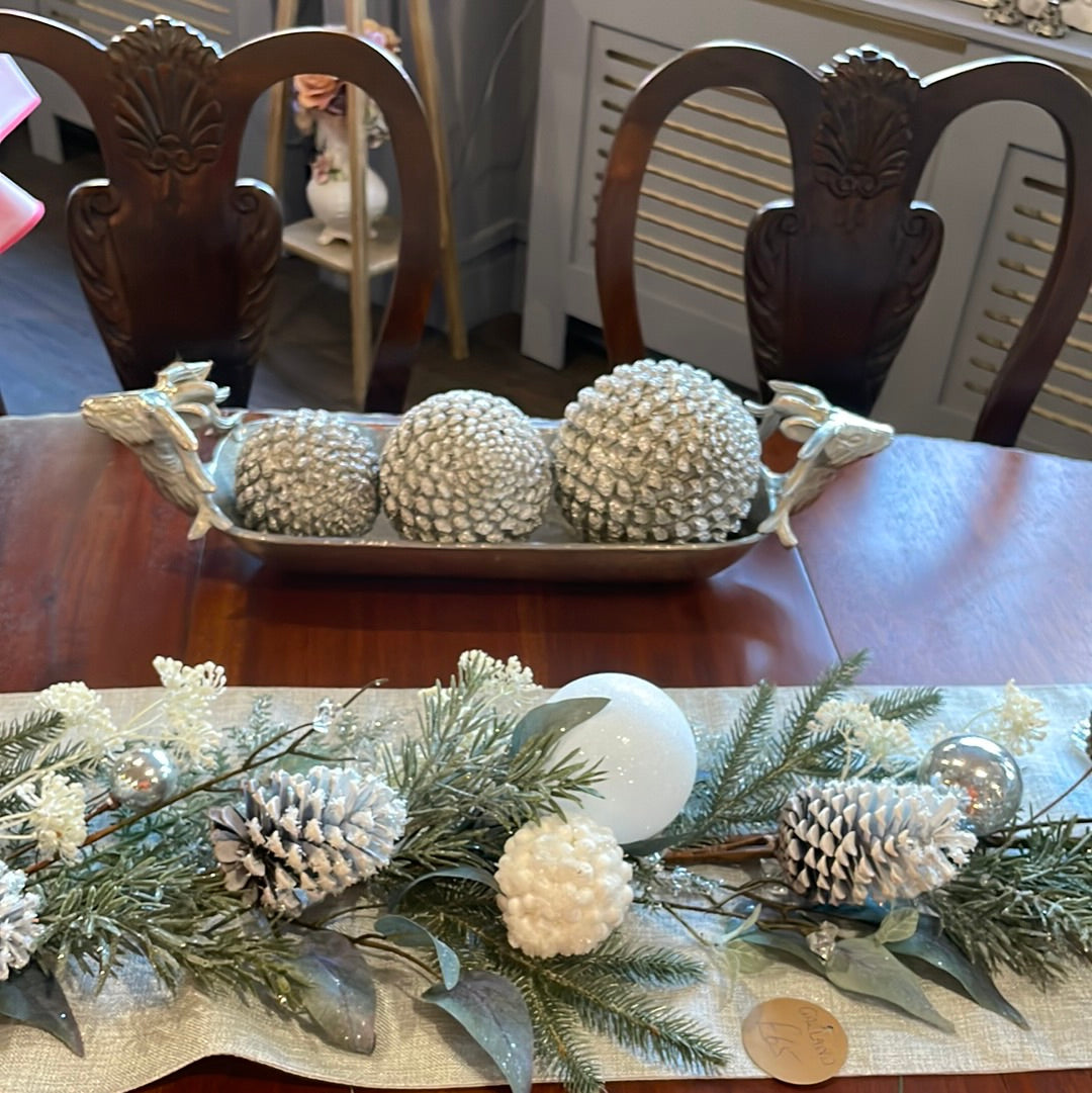 Farrah Collection Silver Deer Display Tray - Unique Home Pieces